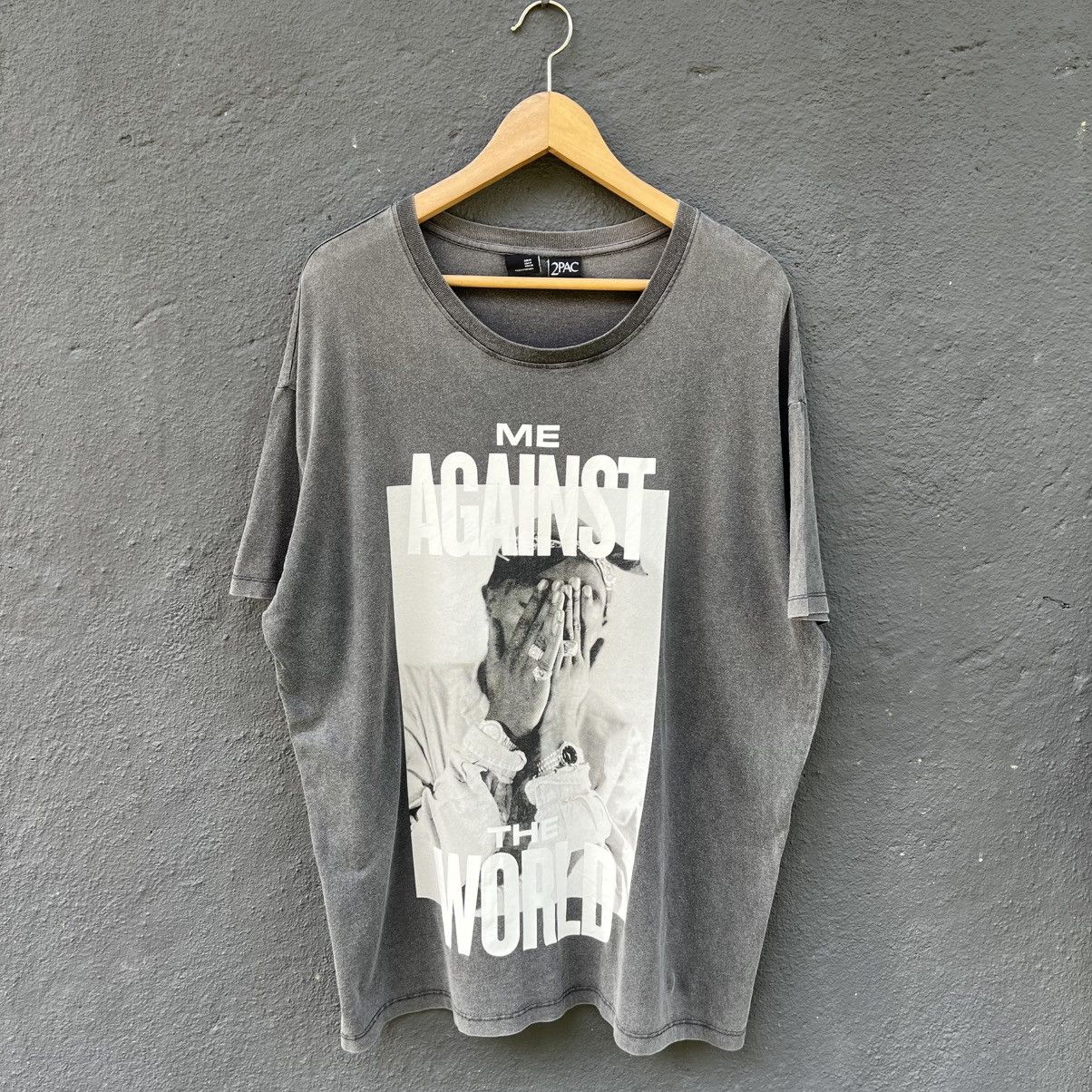Thrashed Faded Tupac Rap Tee