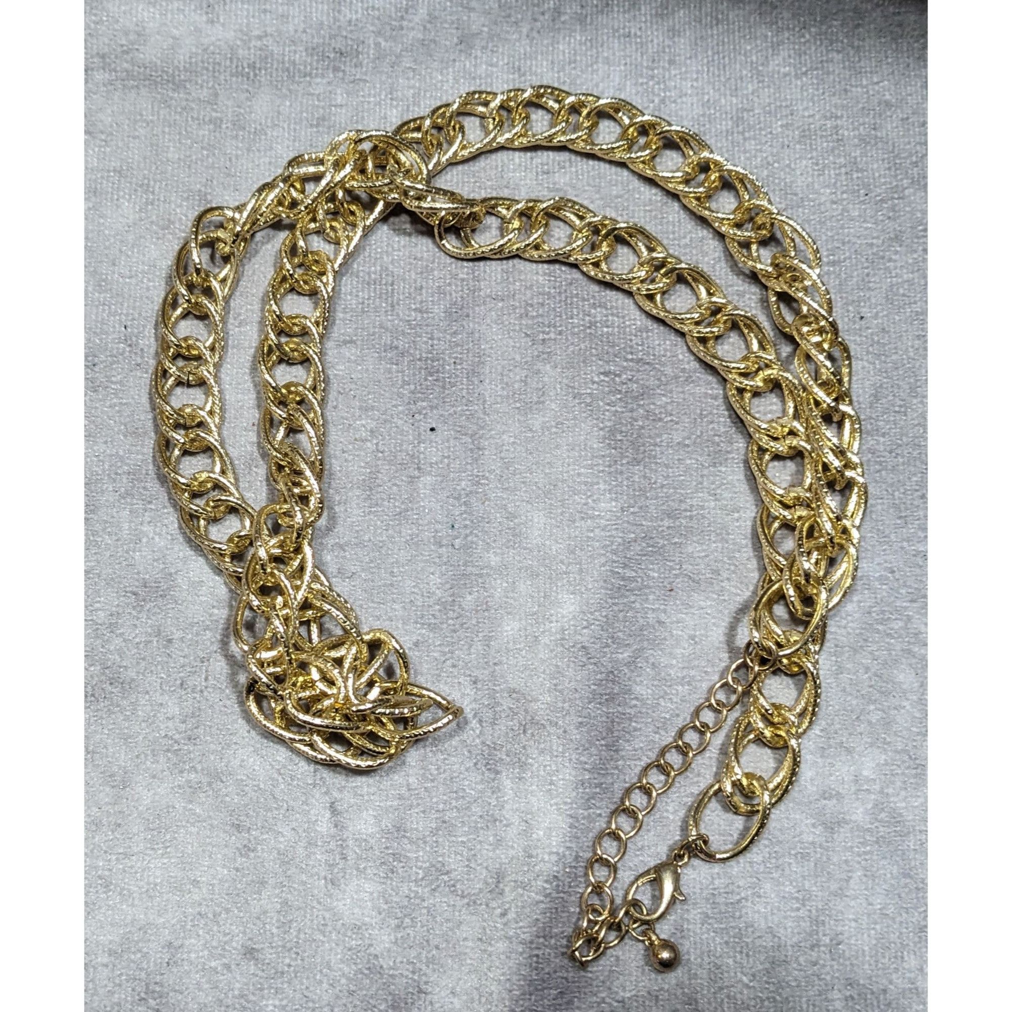 Other Lightweight Textured Gold Tone Chain Necklace Size ONE SIZE - 5 Thumbnail