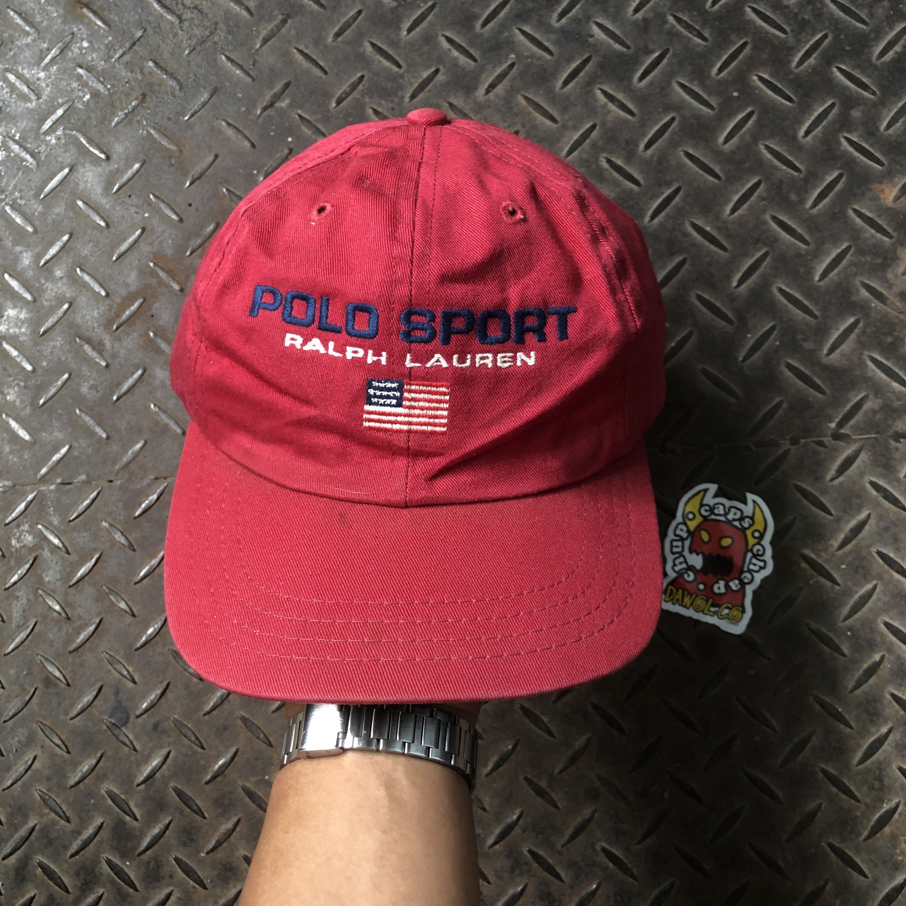 Polo Ralph Lauren 🔥RARE🔥 Vintage Polo Sport Ralph Lauren USA Hat Size ONE SIZE - 2 Thumbnail