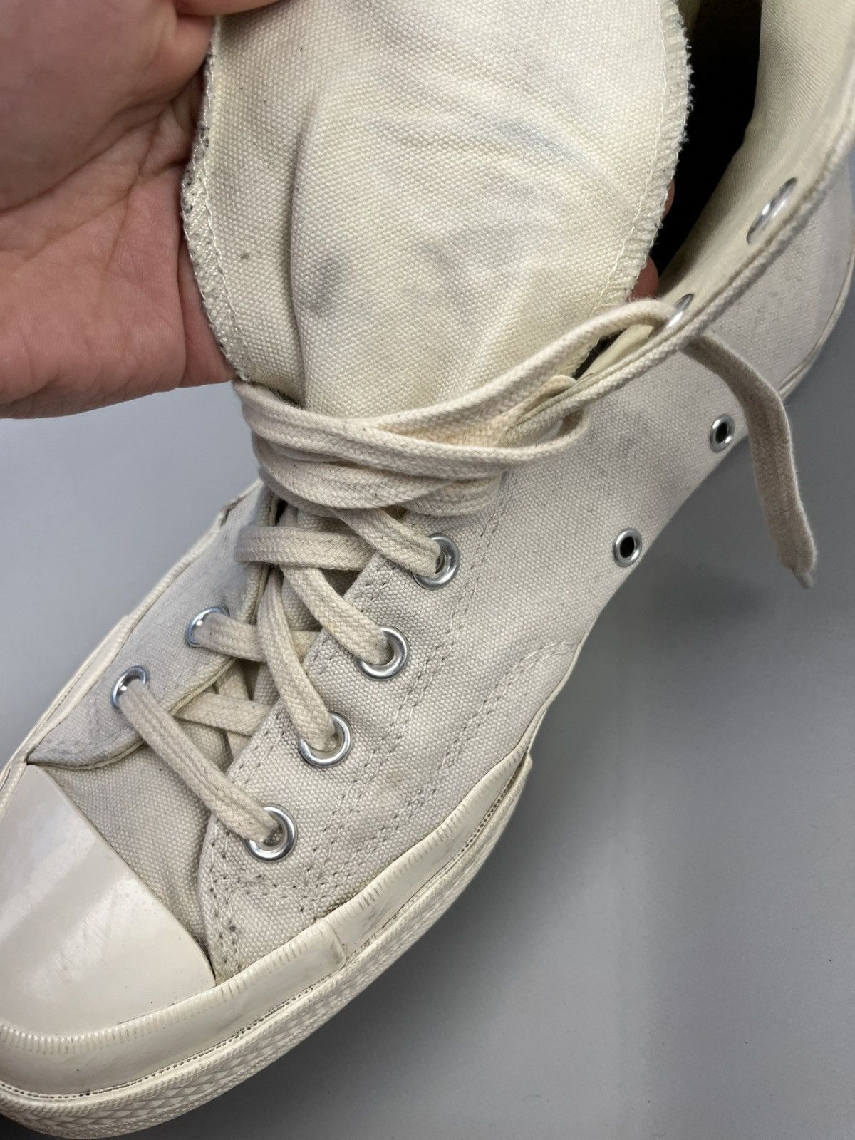 Comme des Garcons × Comme des Garcons PLAY × Converse Comme des Garçons PLAY x Converse High Steel Shoes CDG Size US 11 / EU 44 - 12 Thumbnail
