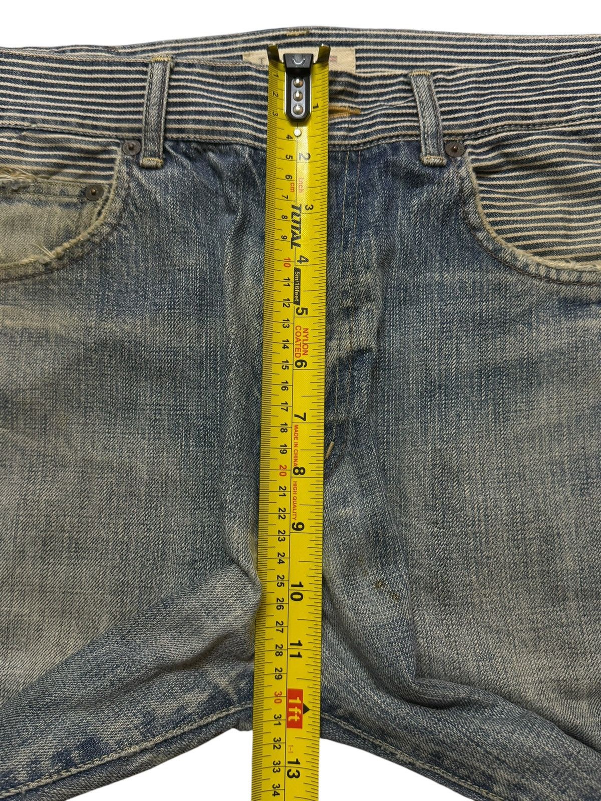 Tommy Hilfiger Vintage 90s Tommy Hilfiger Faded Wash Buckle Wide Leg Baggy Size US 32 / EU 48 - 12 Thumbnail