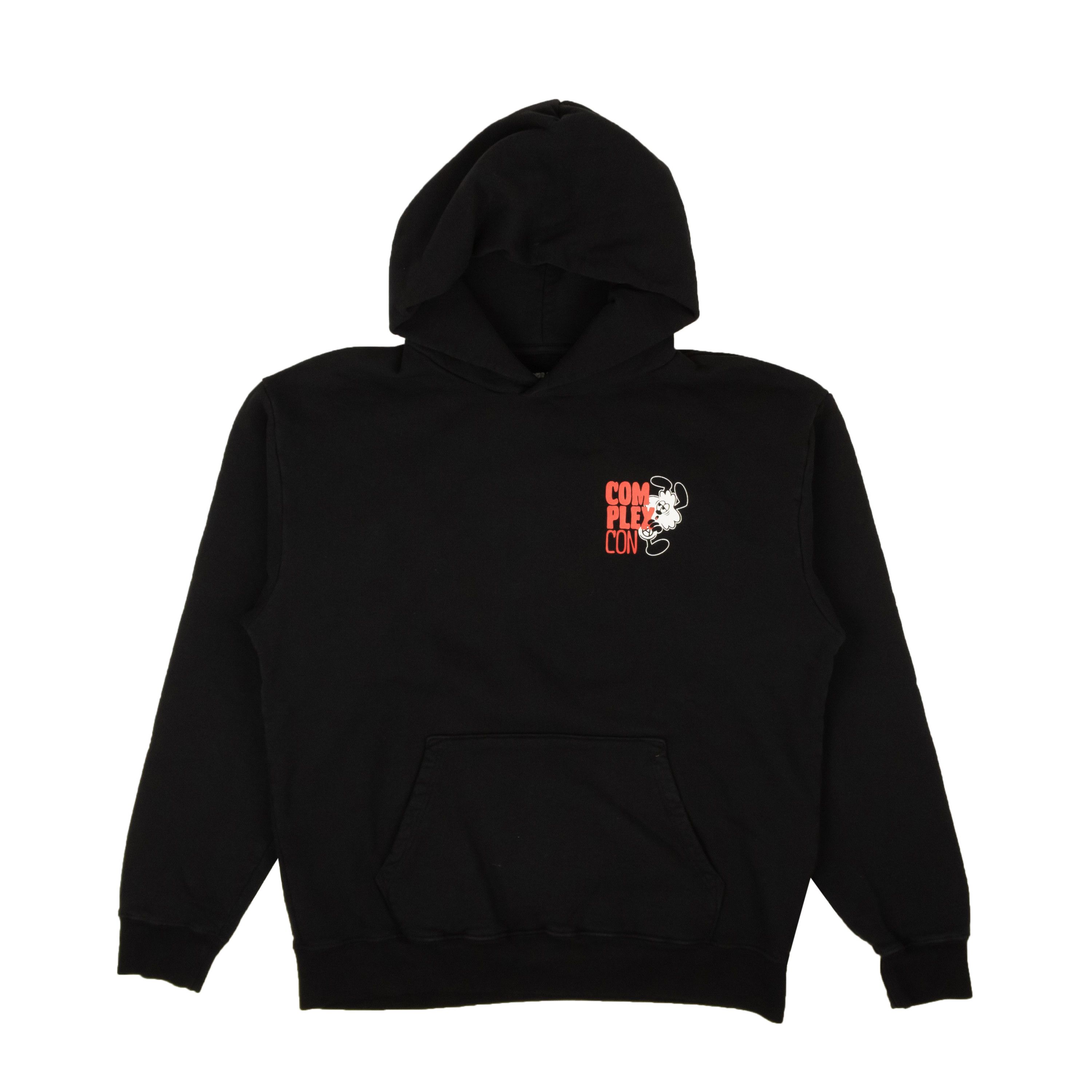 image of X Verdy Vick Black Logo Graphic Hoodie Size Xs, Men's