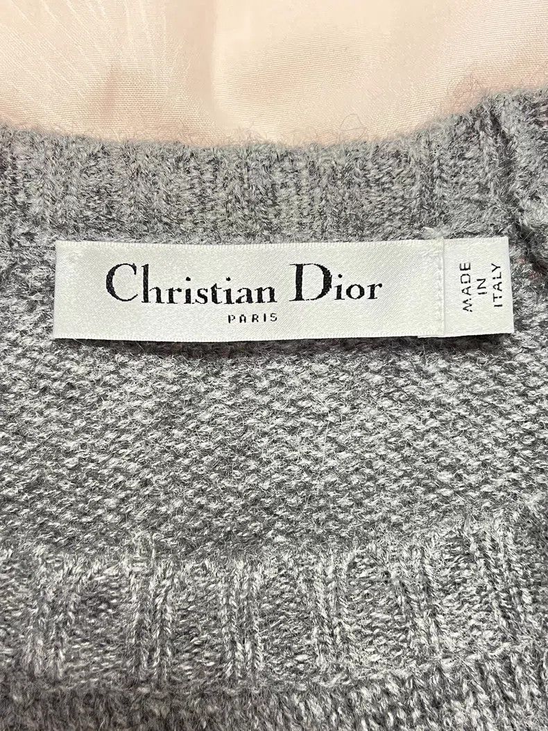 Dior Dior Gray Lucky Star Cashmere Short-sleeved Knitwear Size XXS / US 00 / IT 34 - 6 Thumbnail
