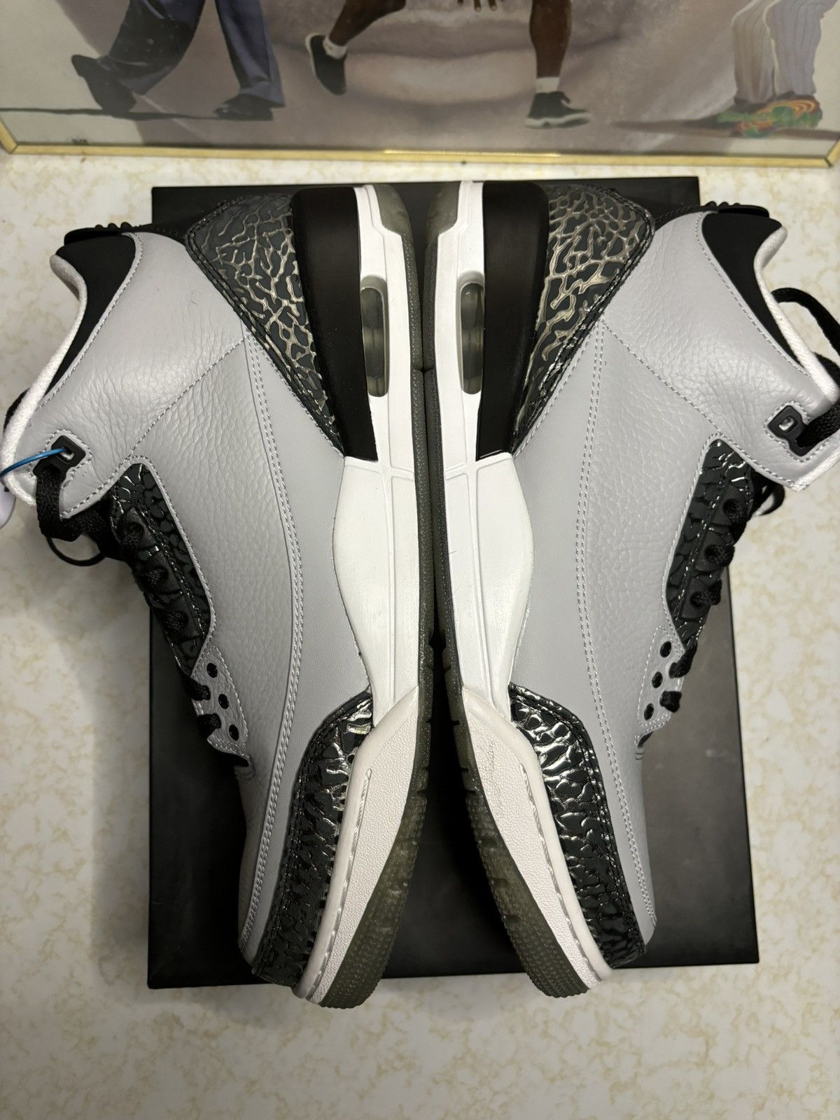 Jordan Brand Jordan Retro 3 ‘wolf grey’ Size US 11.5 / EU 44-45 - 4 Thumbnail