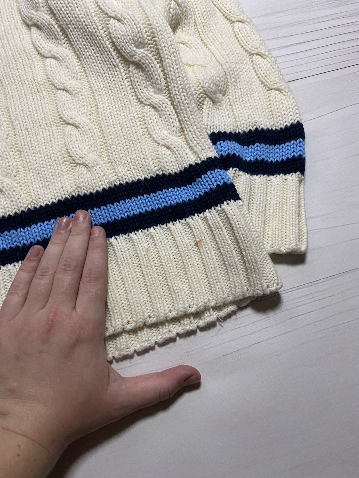 Vintage Vintage GM Sweater V-Neck 80s George Valley Cricket Club Size US M / EU 48-50 / 2 - 6 Thumbnail