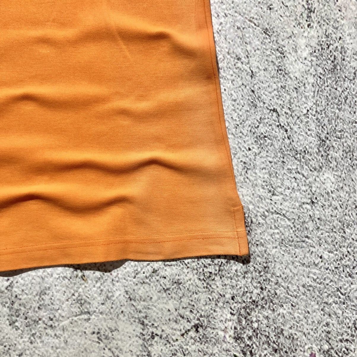 Missoni 1990s Vintage Missoni Sport Spellout Logo Polo Tshirt Orange Size US L / EU 52-54 / 3 - 13 Thumbnail