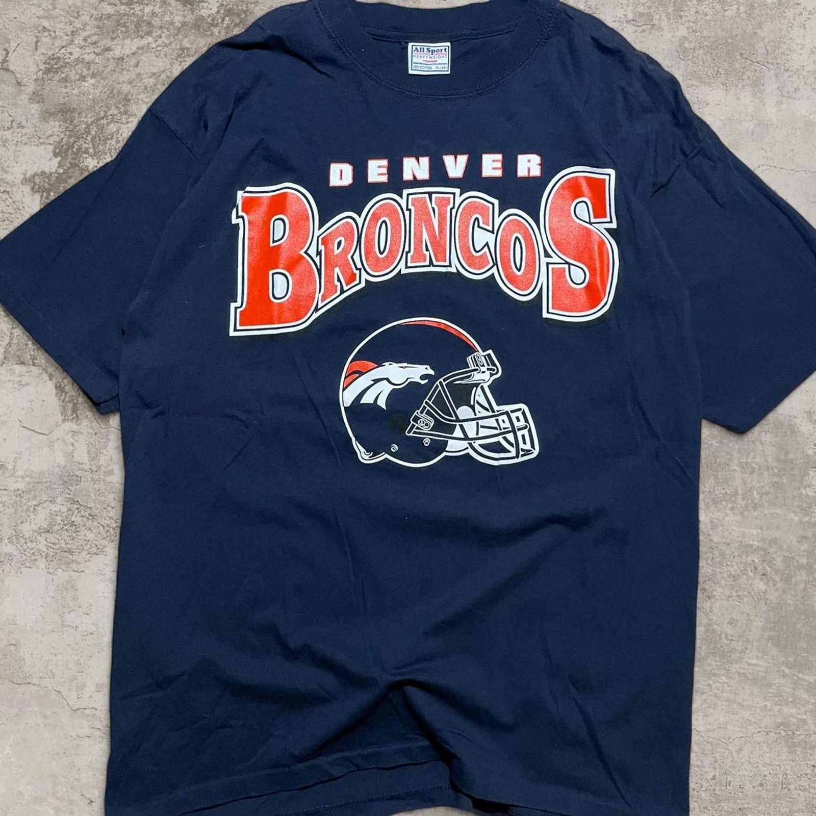 NFL 90s Denver Broncos NFL single stitch navy size XL Size US XL / EU 56 / 4 - 1 Thumbnail