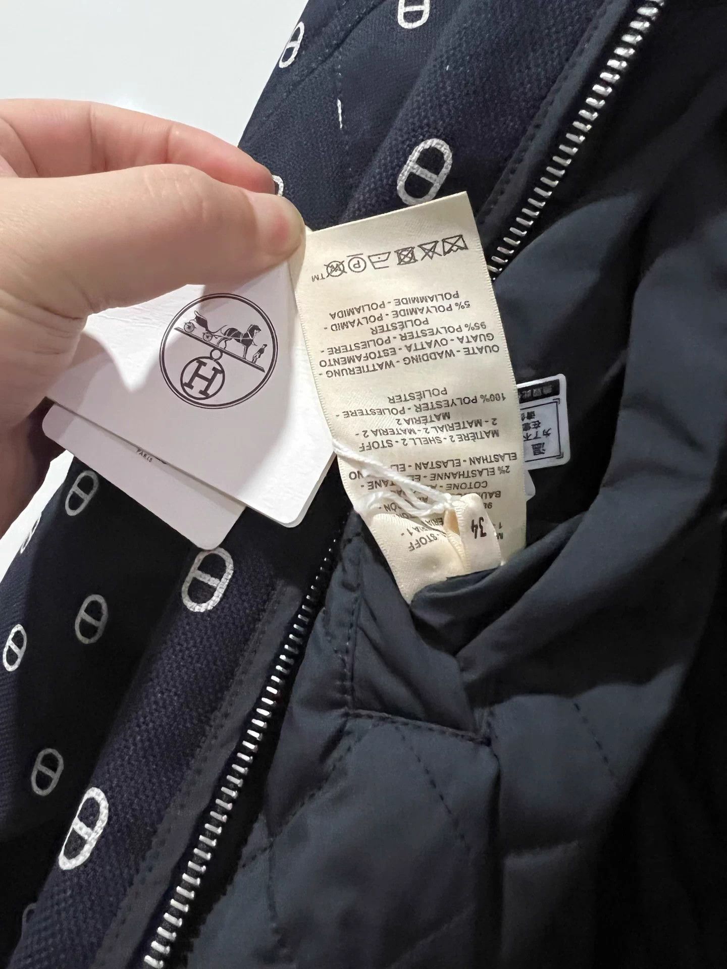 Hermes Hermes new pig nose 2-sided quilted cotton jacket Size XS / US 0-2 / IT 36-38 - 7 Thumbnail