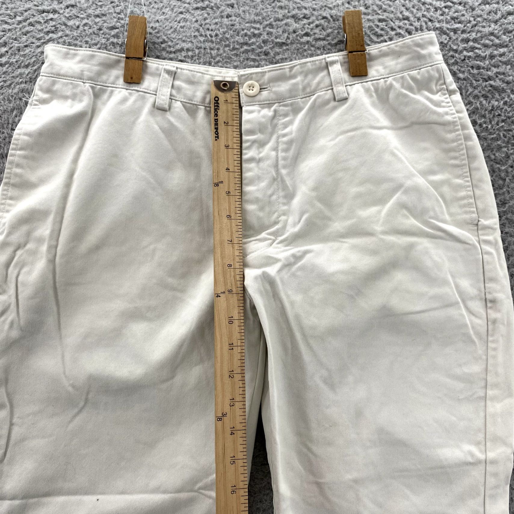 Vineyard Vines Vineyard Vines Club Pant Mens 34x27 Ivory Chino Flat Front Khaki Classic Preppy Size US 34 / EU 50 - 6 Thumbnail