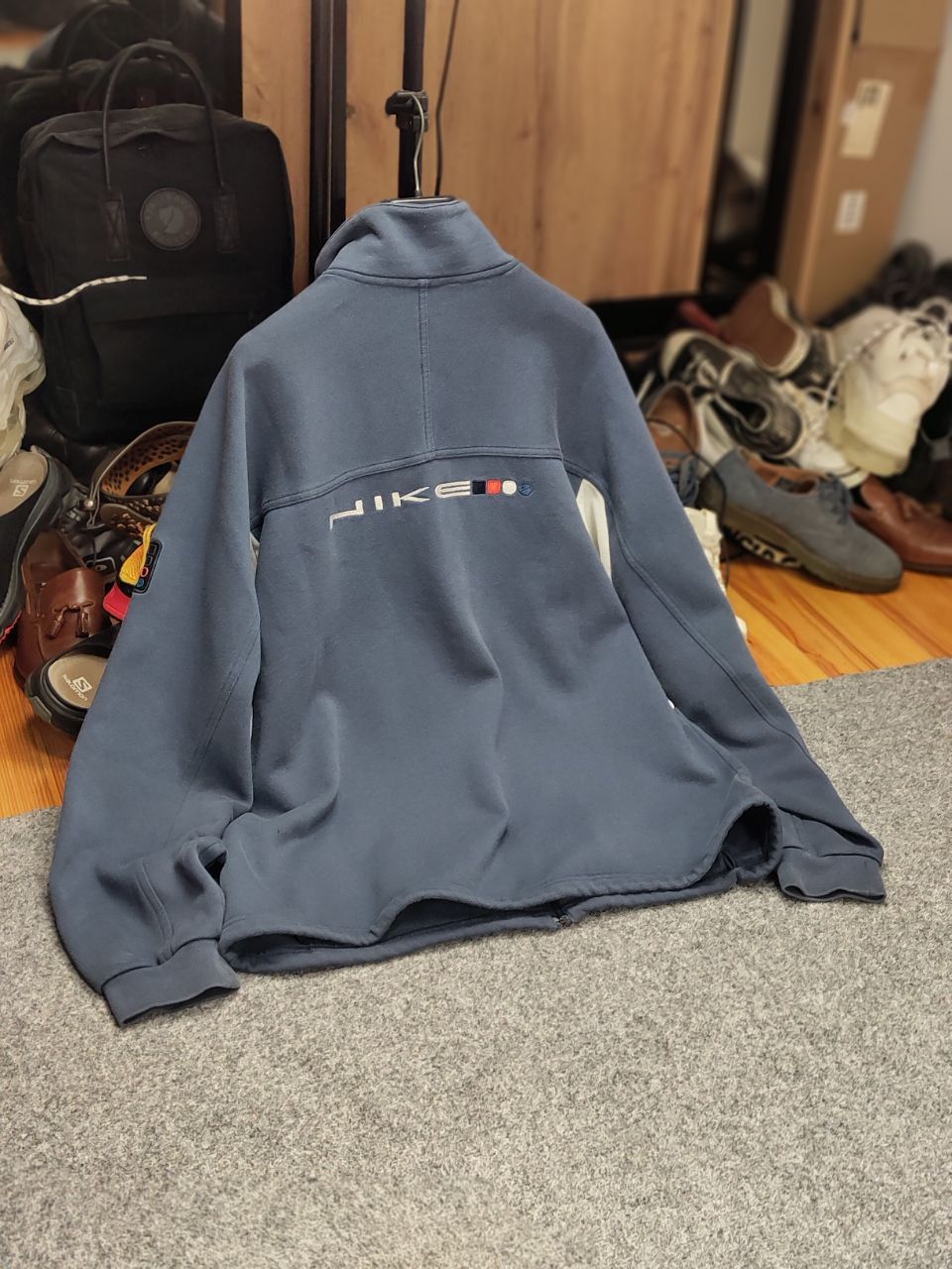 Nike Vintage 90's Nike Zip Cotton Embroidered Logo Sweatshirt Size US M / EU 48-50 / 2 - 9 Thumbnail