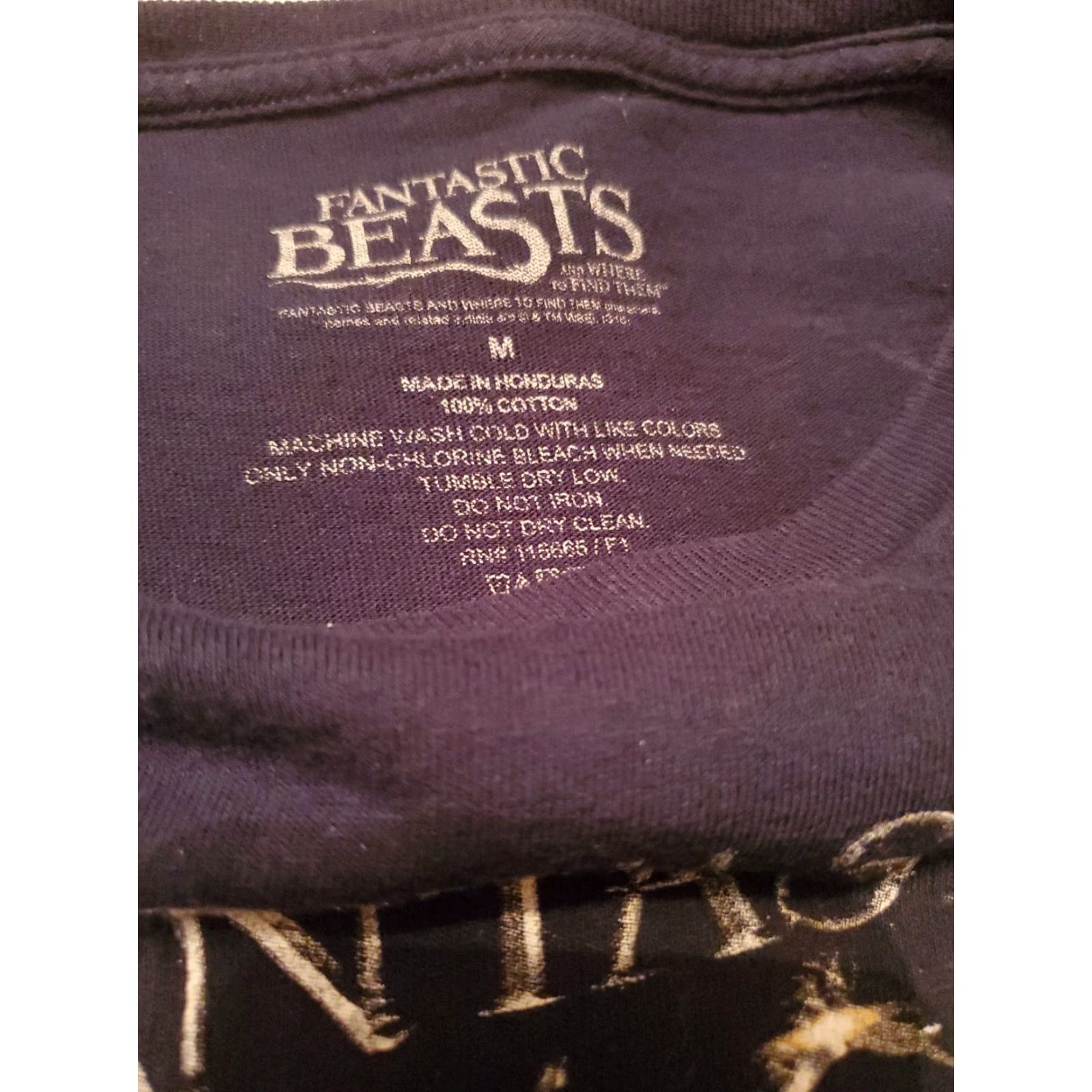 Vintage Fantastic Beasts and Where to Find Them Poster Blue T-Shirt Men’s Medium Size US M / EU 48-50 / 2 - 2 Thumbnail