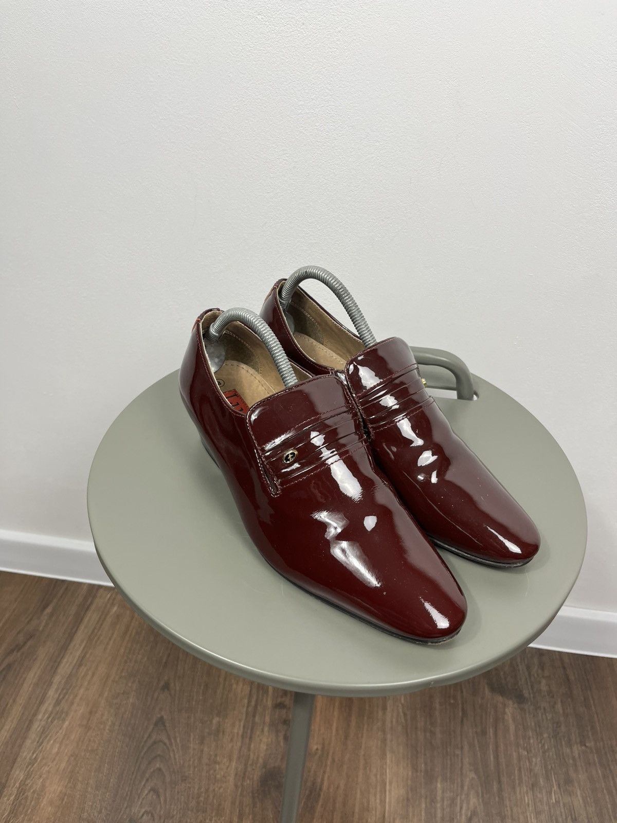 Other Lucini Burgundy Patent Leather Loafers UK 8 Size US 10 / IT 40 - 2 Thumbnail