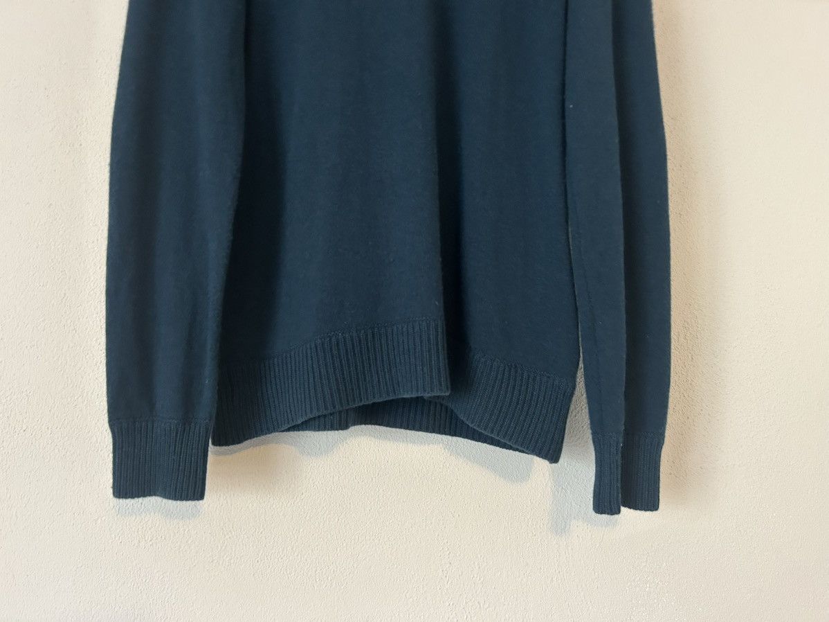 Prada Blue Wool-Cashmere Sweater with Suede Elbow Patches Size US M / EU 48-50 / 2 - 4 Thumbnail