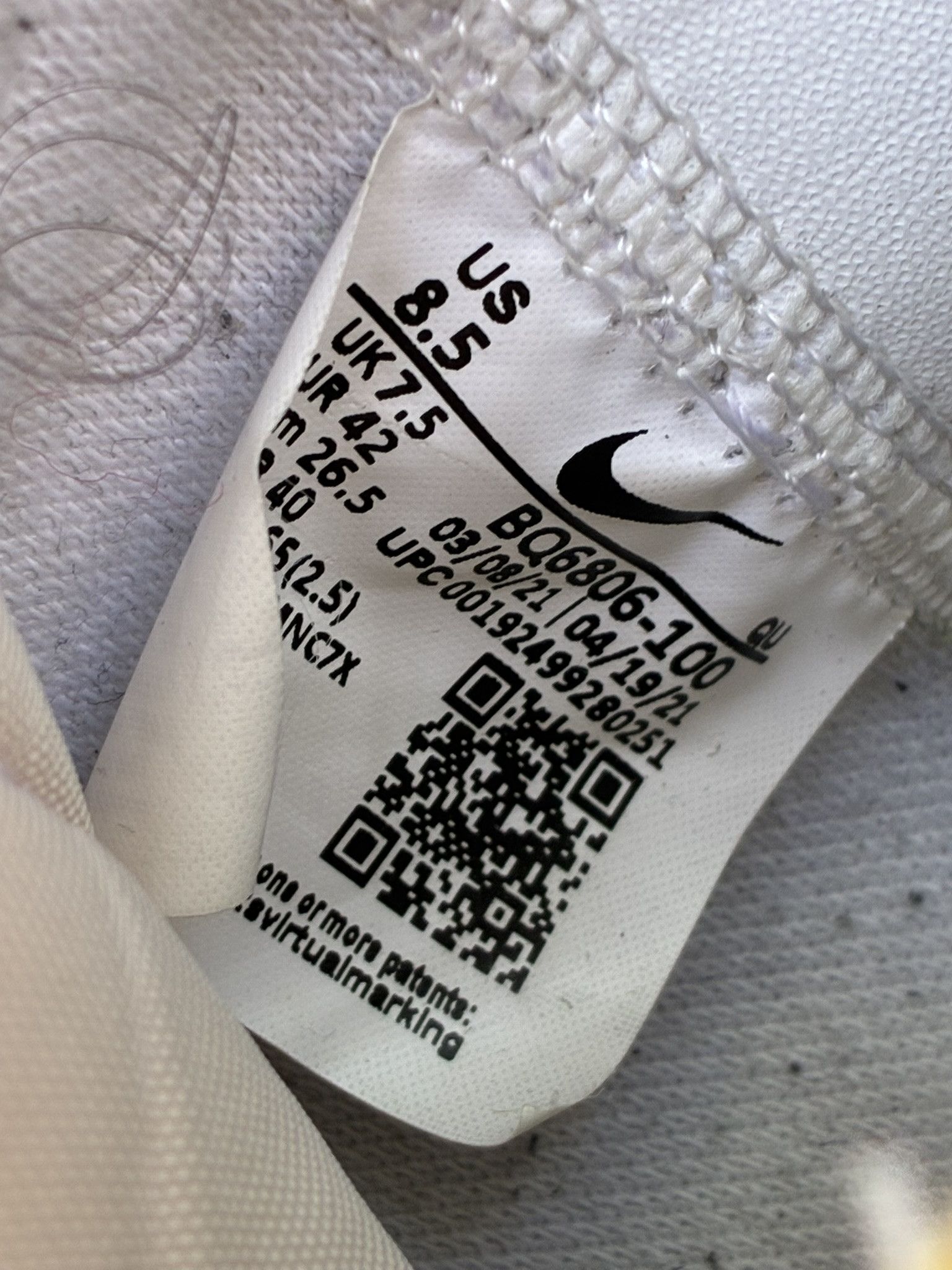 Other Nike Blazer Mid '77 Vintage White Black Lifestyle Retro 8.5 Size US 8.5 / EU 41-42 - 8 Thumbnail
