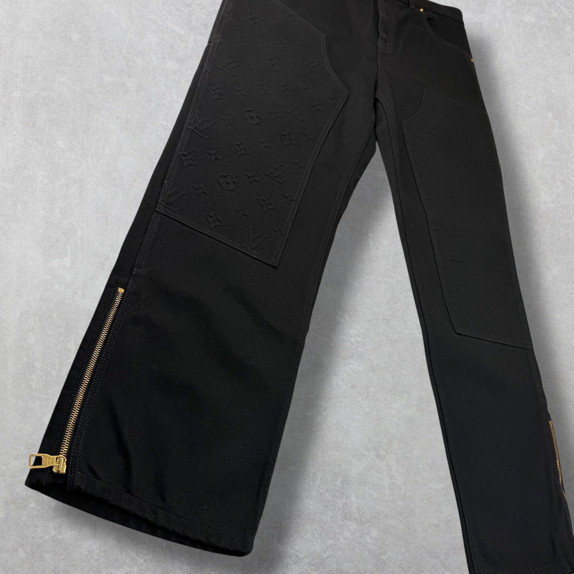Louis Vuitton Louis Vuitton Monogram Detail Carpenter Denim 40 Size US 40 / EU 56 - 4 Thumbnail