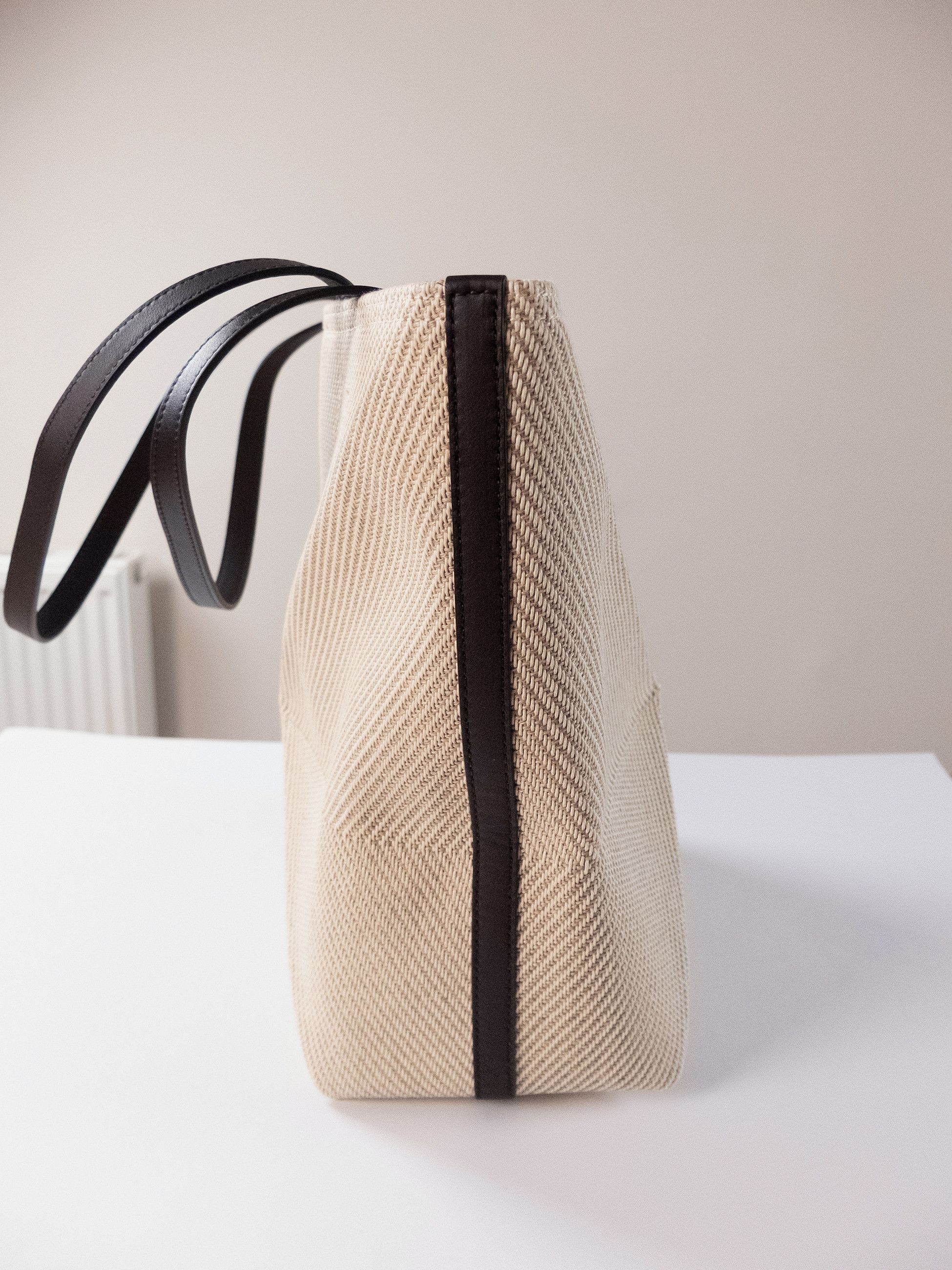 Loewe LOEWE Puzzle Fold beige cotton jacquard canvas tote bag Size ONE SIZE - 8 Thumbnail