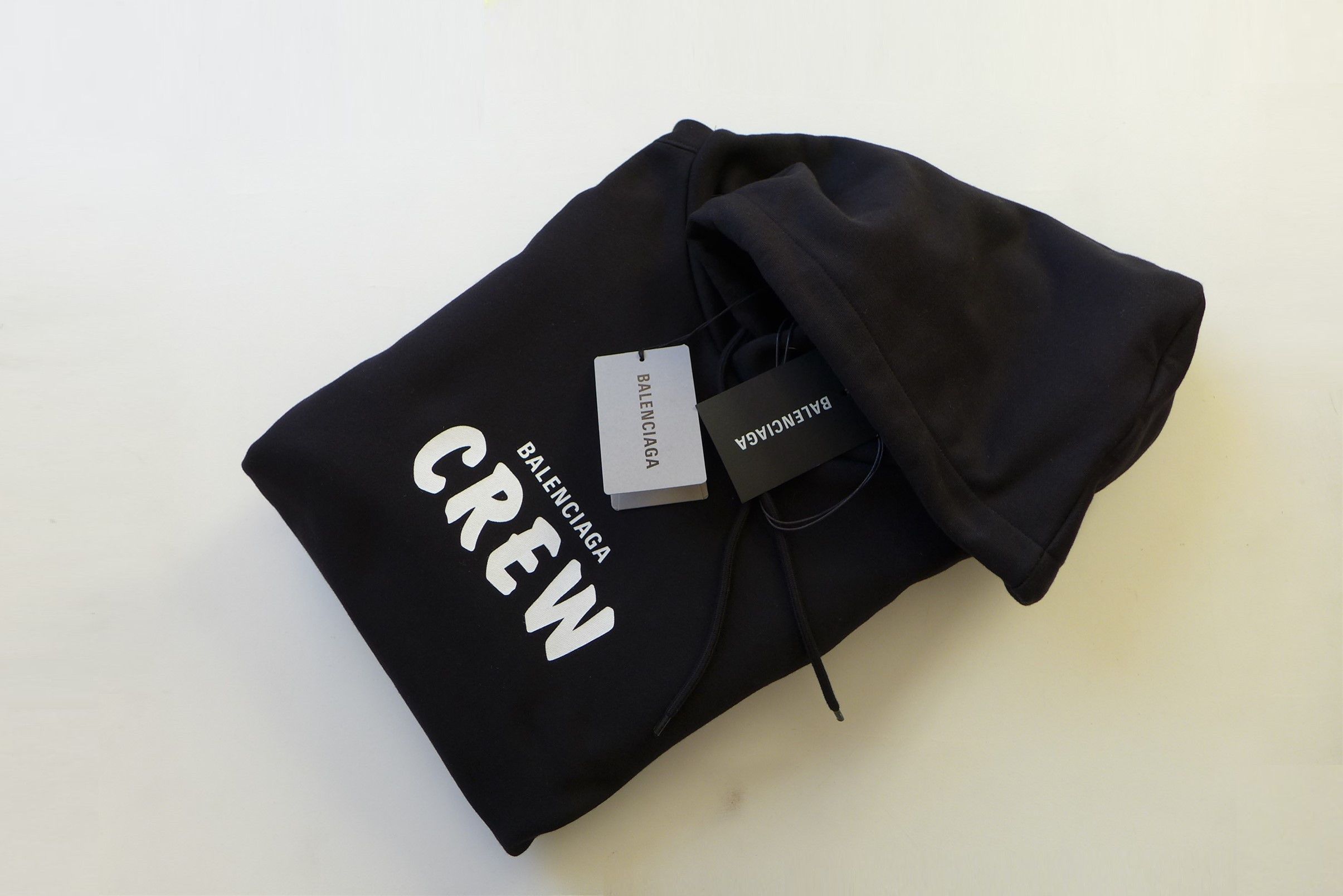 Balenciaga Balenciaga FW20 Crew Hoodie - Black Cotton Size US S / EU 44-46 / 1 - 3 Thumbnail