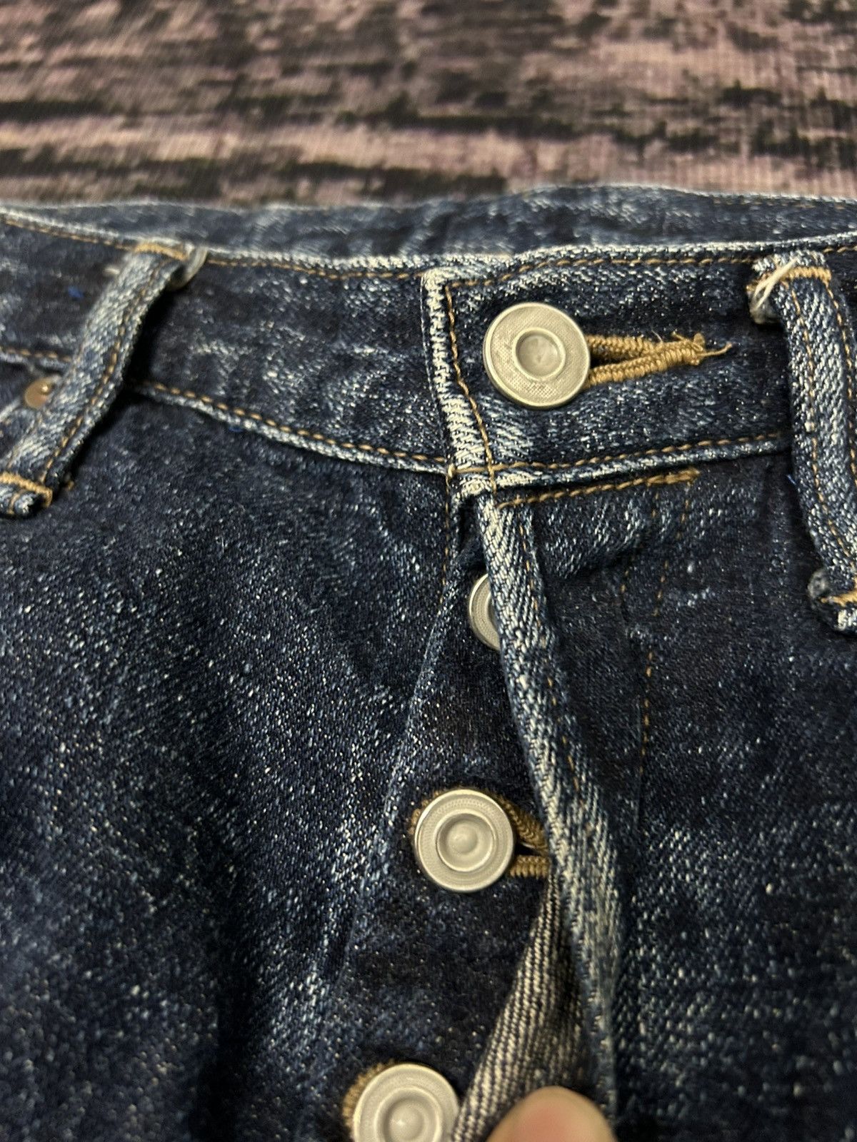 Nigel Cabourn Nigel Carbourn Distressed Selvedge Jeans Size 28" / US 6 / IT 42 - 11 Thumbnail