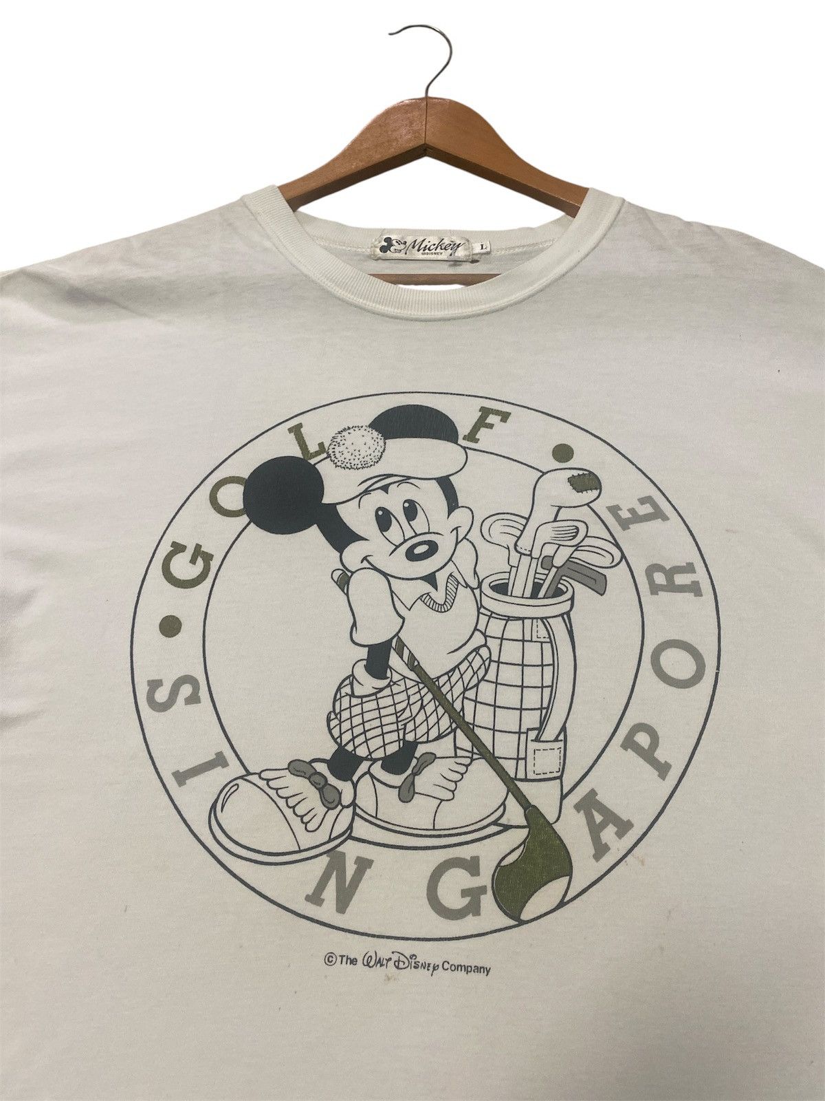 Disney × Mickey Mouse × Vintage 💸BINDING OFFER💸VINTAGE MICKEY GOLF SINGAPORE SHIRT TEE💥 Size US L / EU 52-54 / 3 - 5 Thumbnail