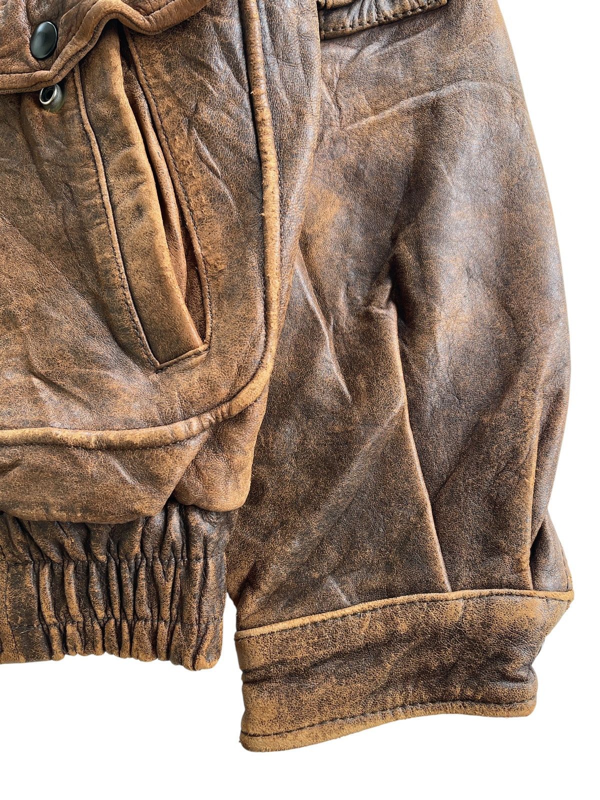 Japanese Brand Sub Urban Sheepskin Leather Jacket Size US L / EU 52-54 / 3 - 15 Thumbnail