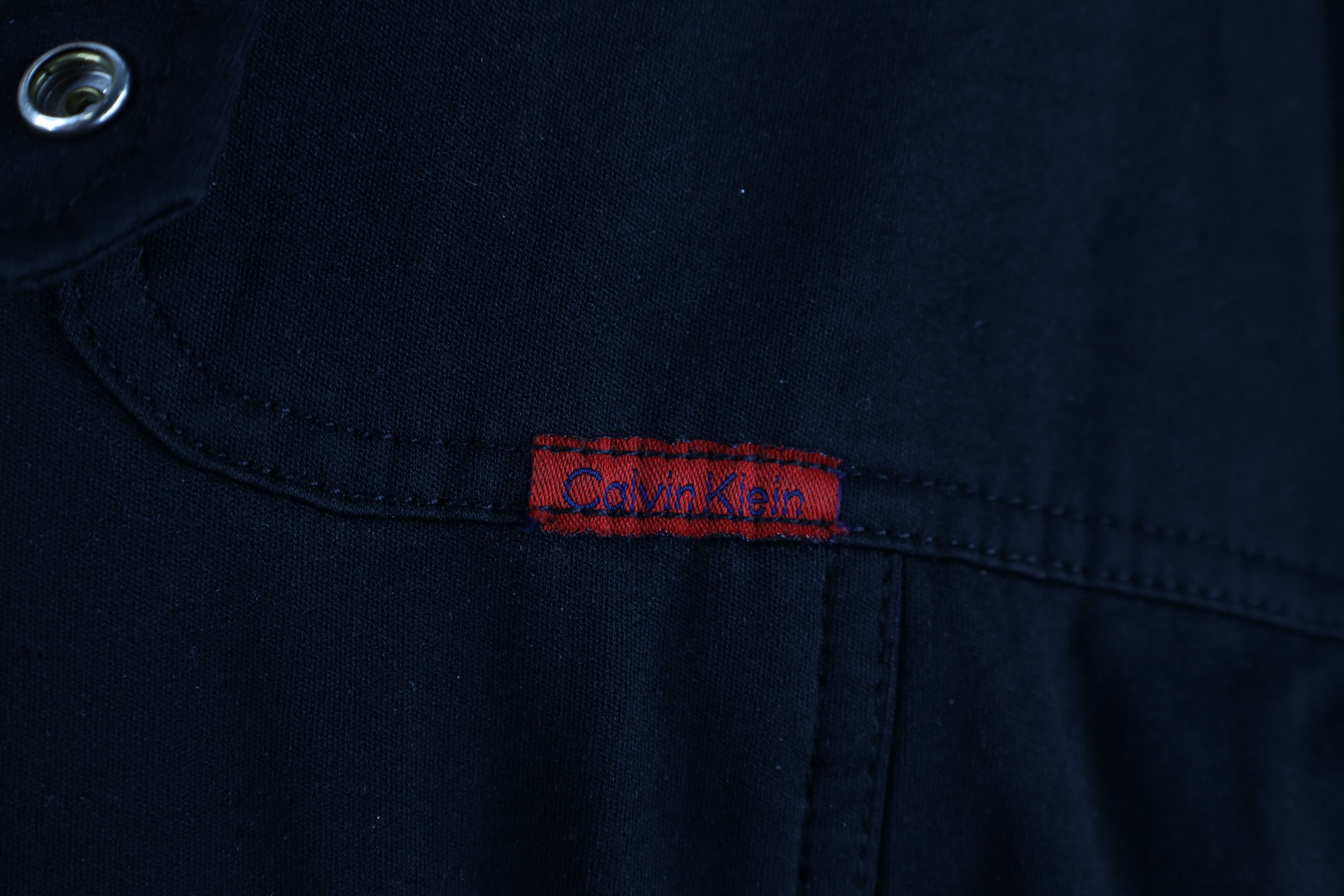 Calvin Klein × Vintage Vintage 90s Calvin Klein Cropped Babydoll Bomber Jacket Size L / US 10 / IT 46 - 4 Thumbnail