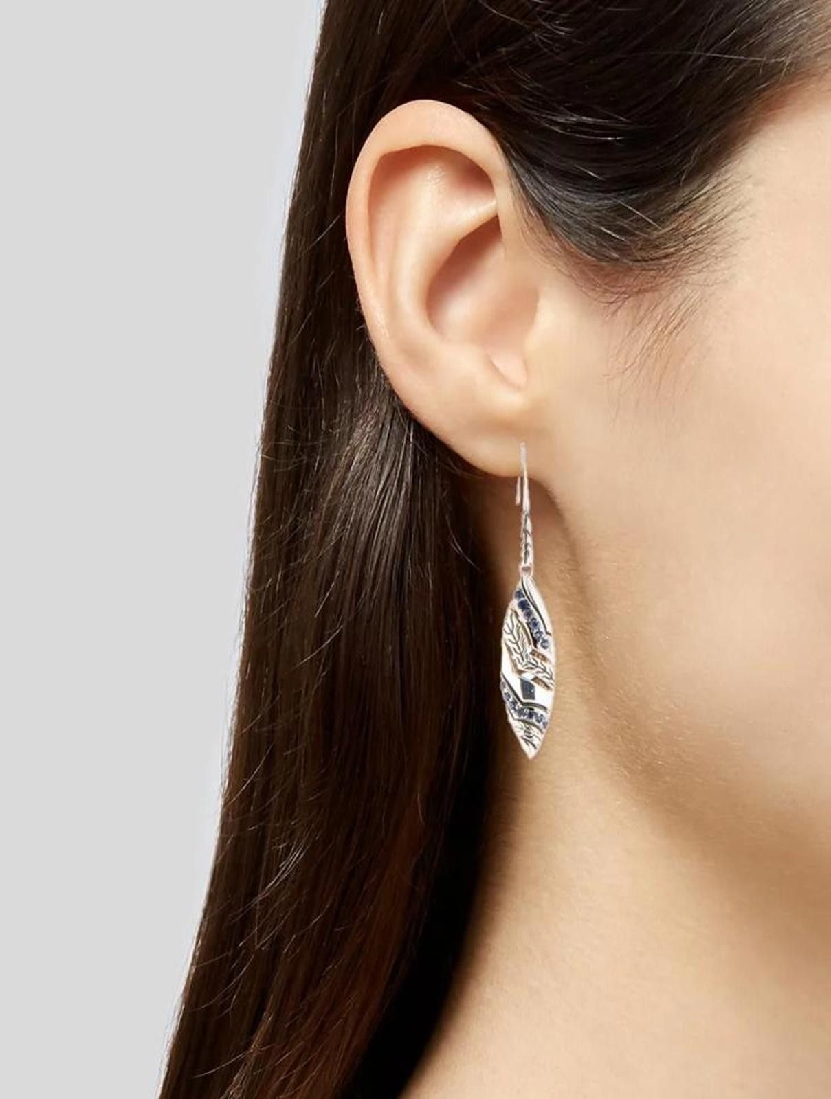 John Hardy John Hardy Silver & Sapphire Drop Earrings @ LaharCollection Size ONE SIZE - 1 Thumbnail