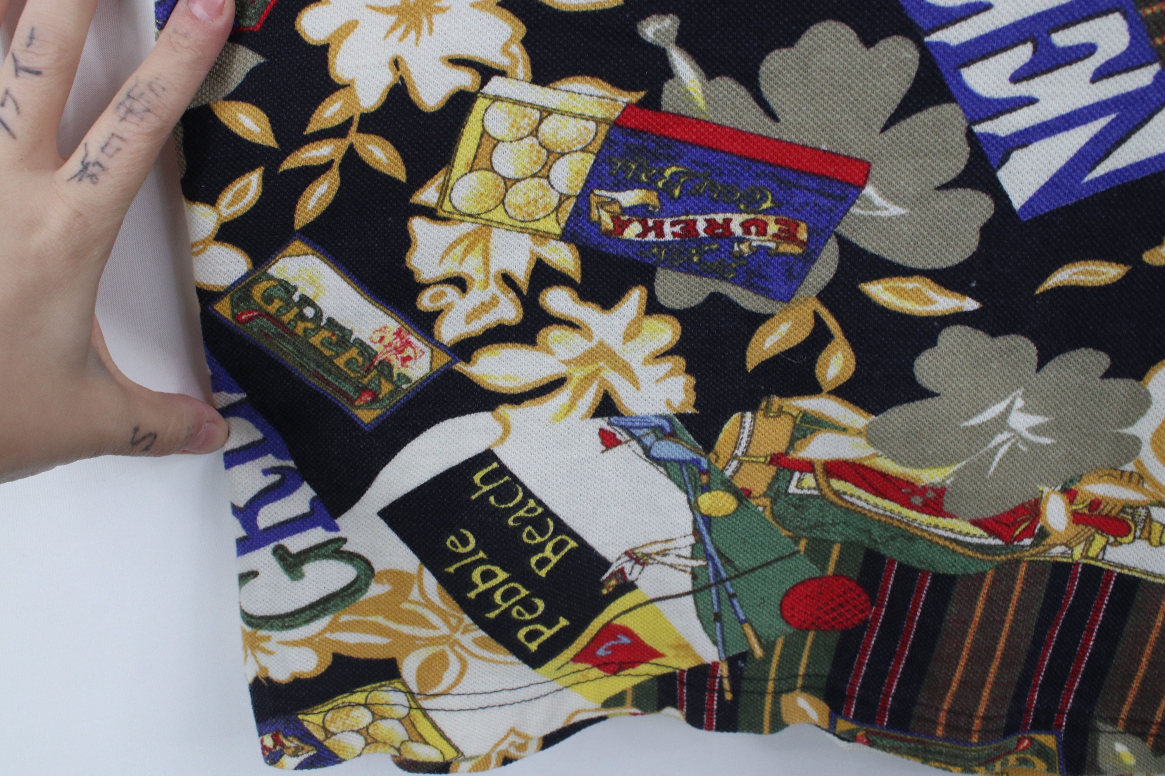 Vintage Vintage 90s Streetwear Flower All Over Print Golf Polo Shirt Size US M / EU 48-50 / 2 - 6 Thumbnail