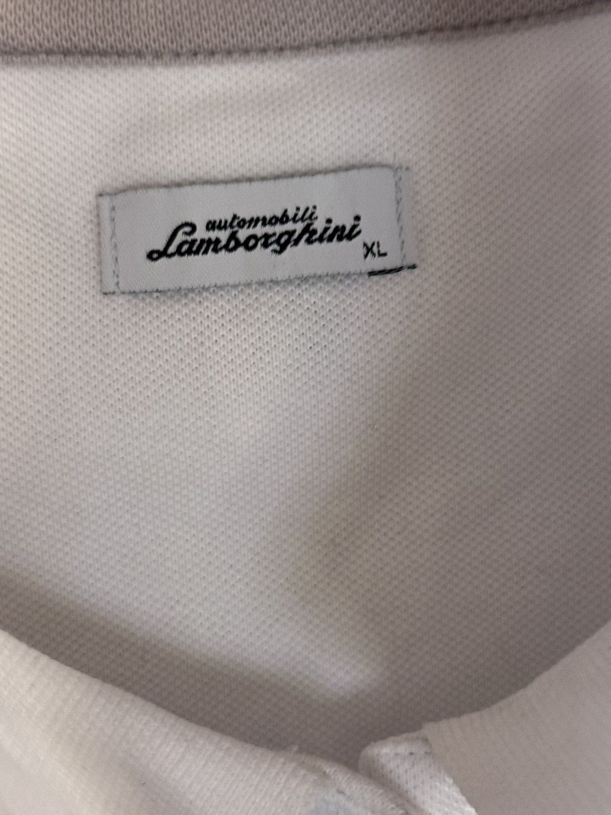 Lamborghini Women’s Automobile Lamborghini White Button Up Polo Shirt Size XL / US 12-14 / IT 48-50 - 3 Thumbnail