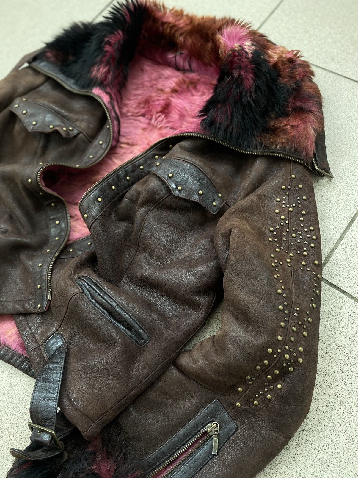 Archival Clothing × Other Vintage Real Leather/Fur Archive Jacket 