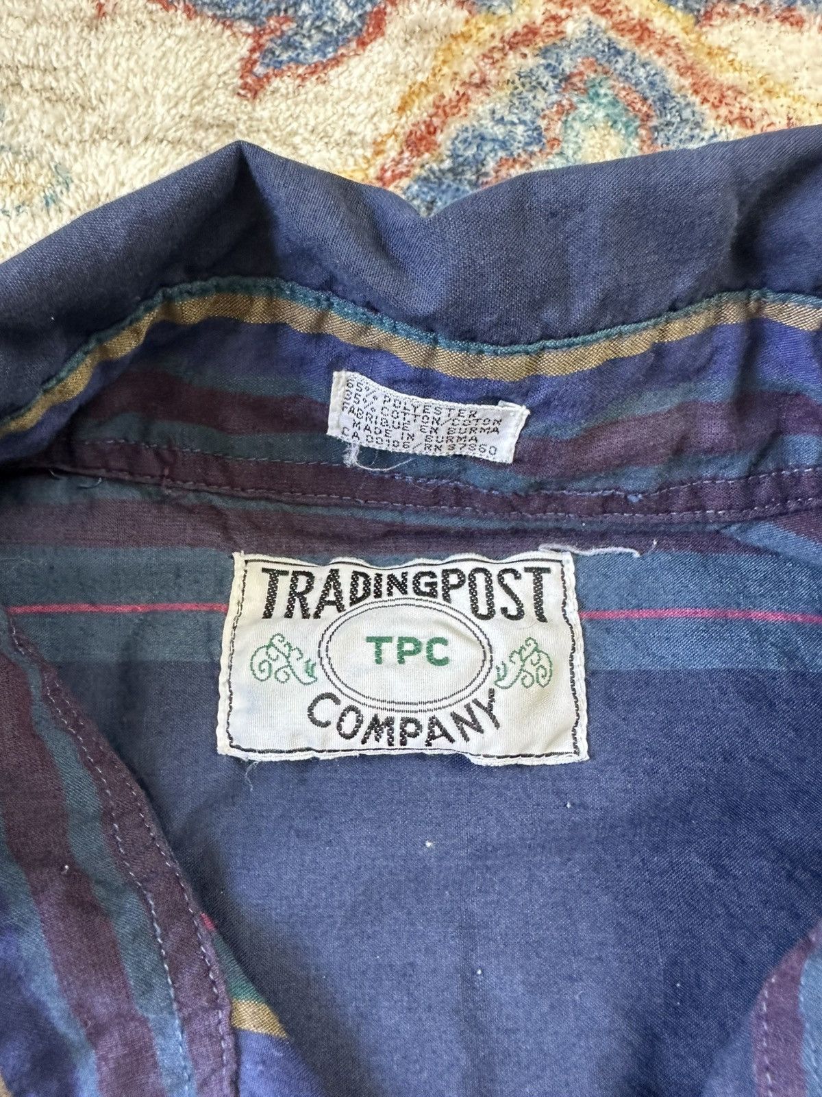 Vintage Vintage Trading Post Company Striped Western Button-up Shirt Size US XXL / EU 58 / 5 - 3 Thumbnail