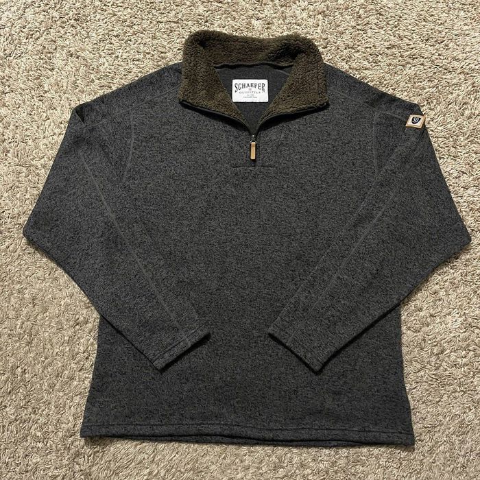 Deadstock NEW $155 Schaefer Elkhorn Pullover Fleece Quarter Zip Jacket ...