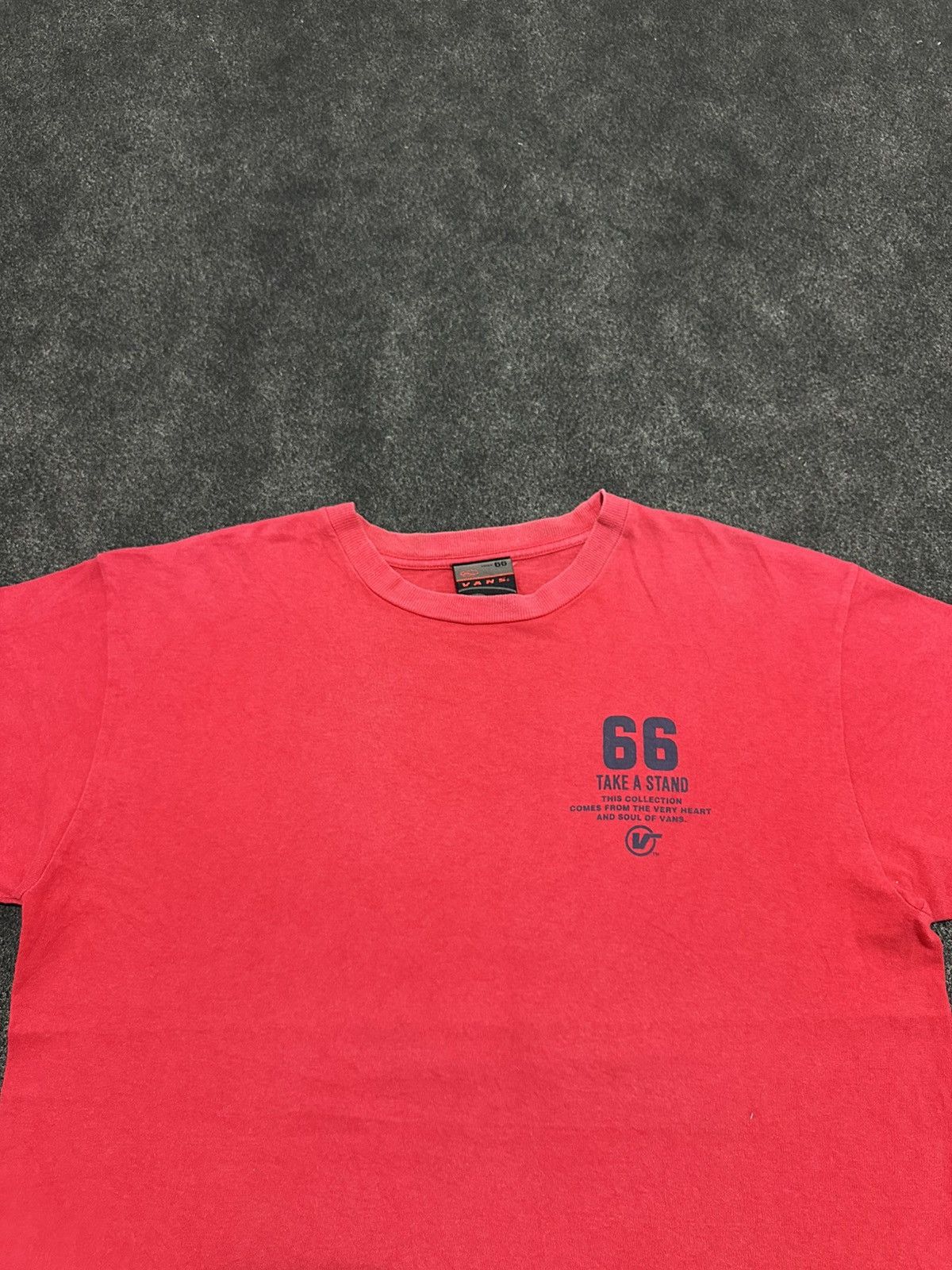 Vans Vintage 90s/Y2K VANS "66" USA Graphic T-Shirt - Red Size US L / EU 52-54 / 3 - 2 Thumbnail