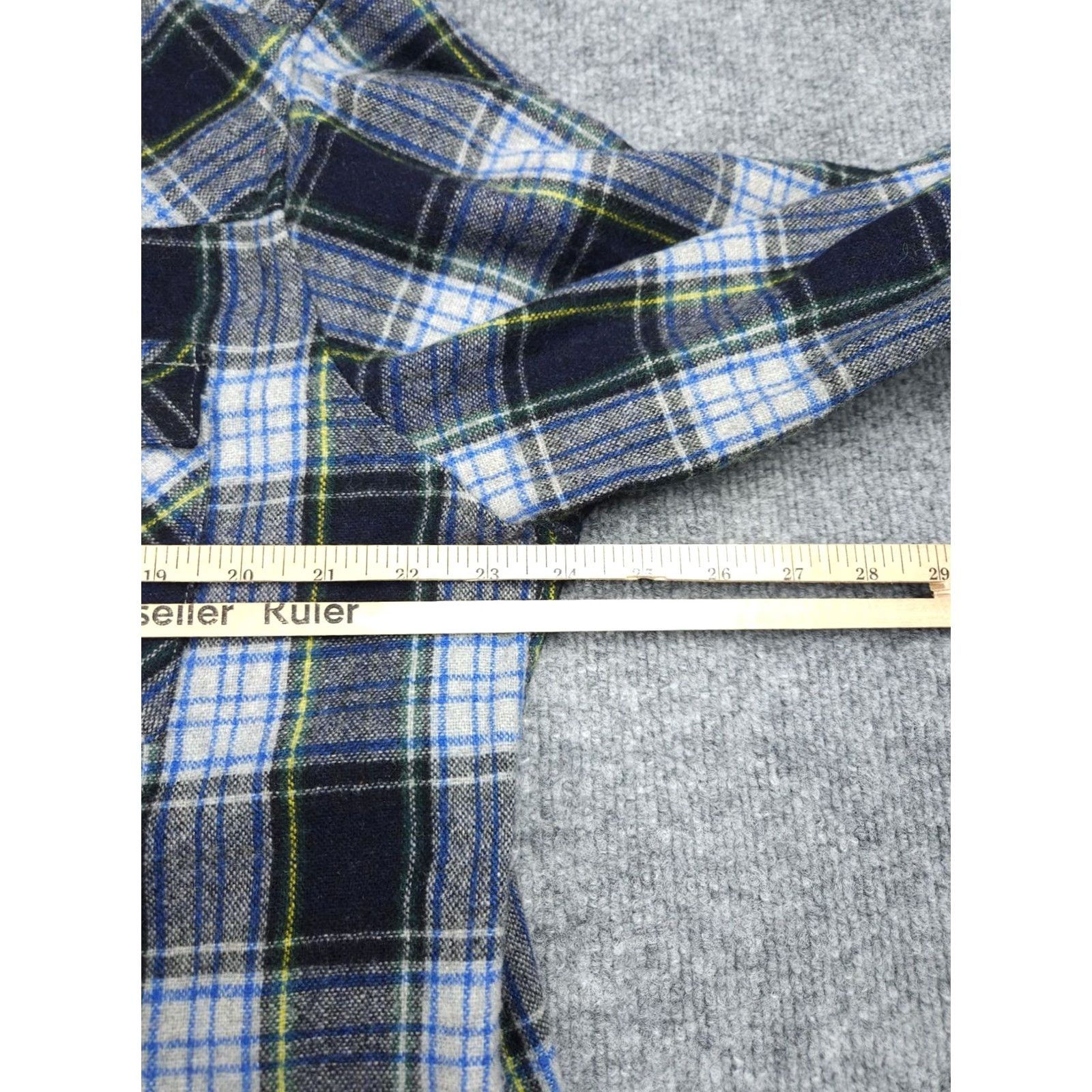 Vintage VINTAGE Mervyn's Pearl Snap Shirt Men's Large Plaid WOOL BLEND Size US L / EU 52-54 / 3 - 7 Thumbnail