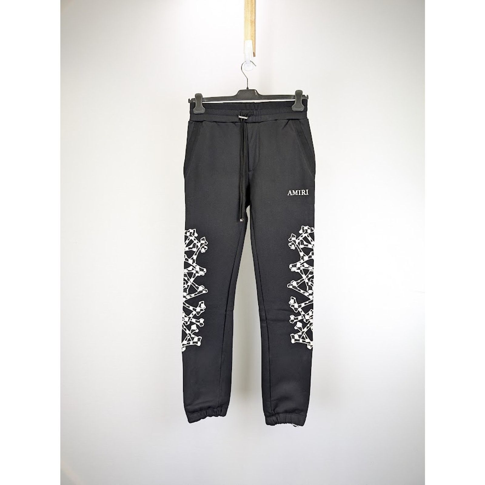 Amiri o1rshd1 Checkered Bones Sweatpants in Black Size US 36 / EU 52 - 1 Thumbnail
