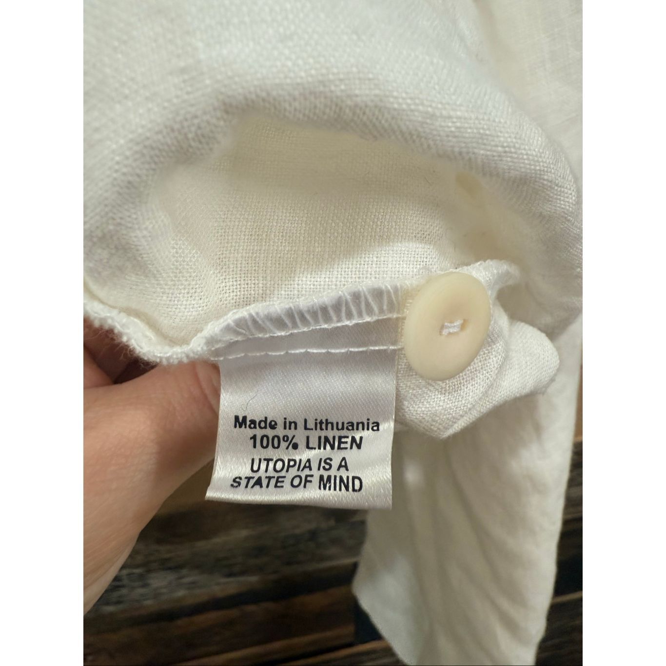 FLAX Flax NWOT linen button front shirt white relaxed fit size S Size S / US 4 / IT 40 - 5 Thumbnail