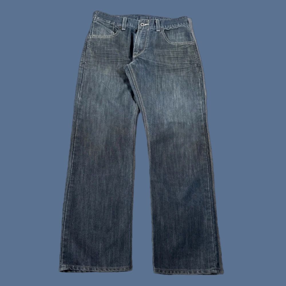Levi's Levi's 514 Jeans Mens 32x29 Slim Straight Blue Denim Flap Back Pockets Zip Fly Button Zip Cambodia Levi's 500 Series 514 Model 32 Medium/Dark Blue Size US 32 / EU 48 - 1 Thumbnail