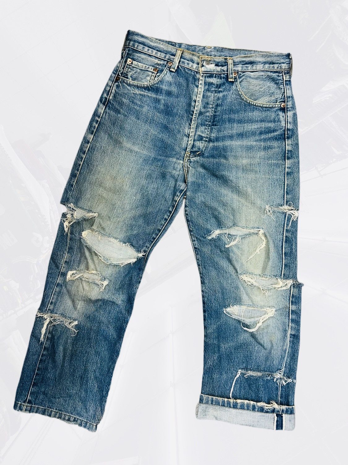 LVC × Levi's Vintage Clothing VINTAGE LEVIS LOT 503B BIG E SELVEDGE GRUNGE Size US 31 - 2 Thumbnail