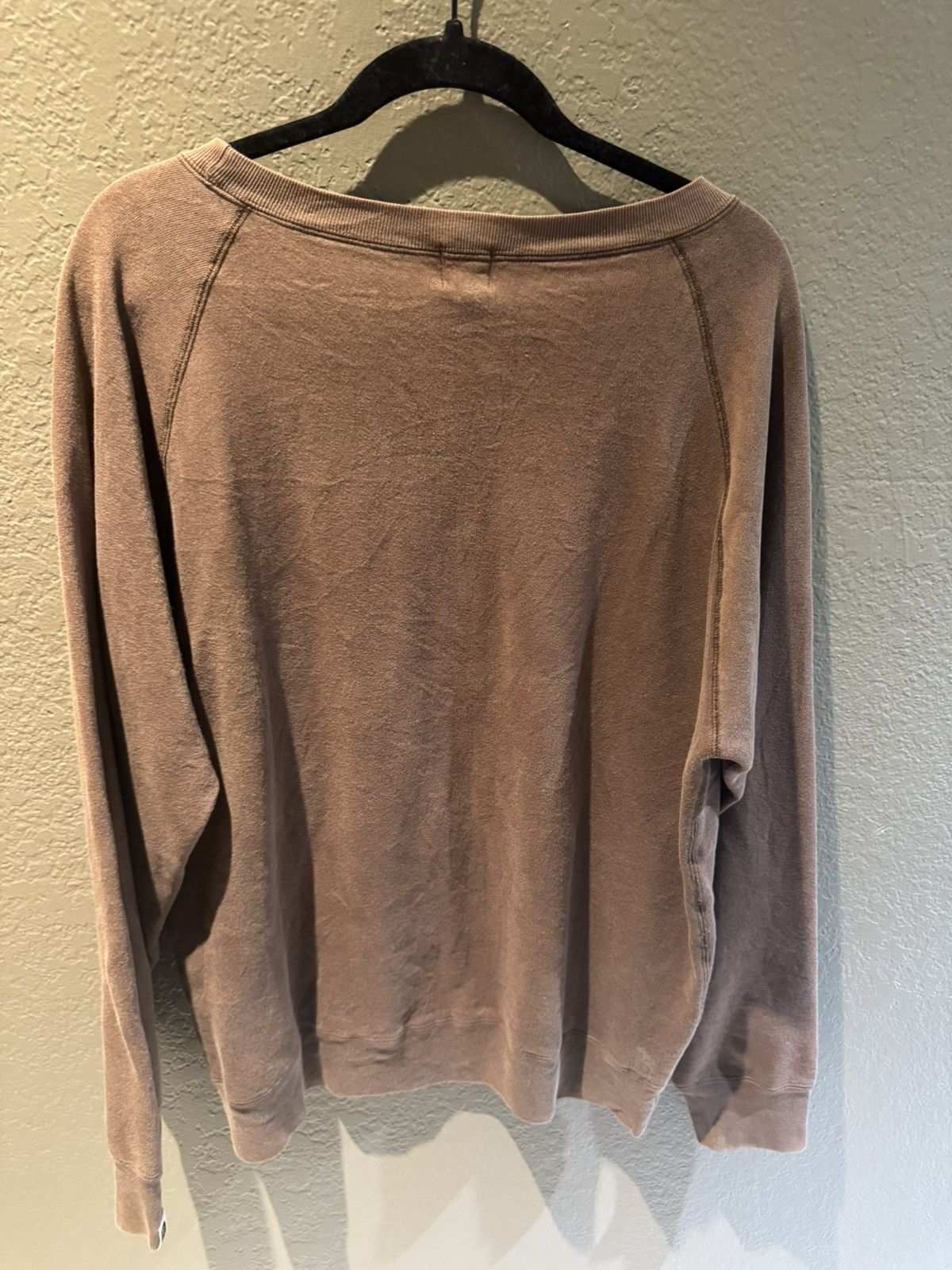 Bape Bape Nigo Bapesta Waffle Thermal Lined Crewneck Faded Brown Size US M / EU 48-50 / 2 - 7 Thumbnail