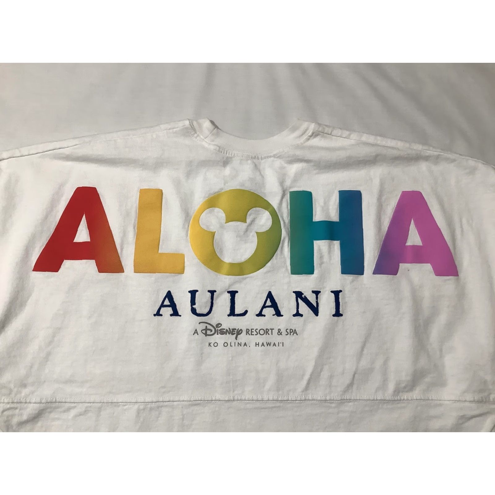Disney Disney Shirt Womens M White Pride Aulani Aloha Spirit Jersey Rainbow Floral Mickey Mouse Size M / US 6-8 / IT 42-44 - 7 Thumbnail