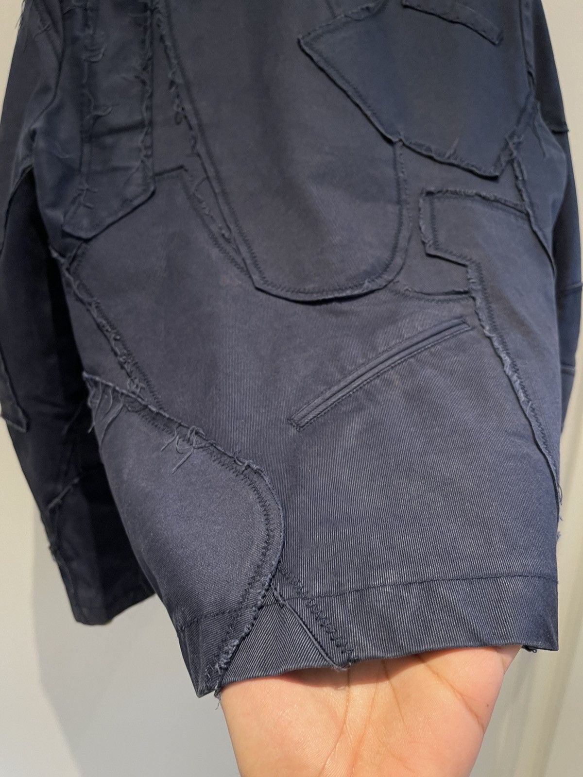 Kolor Kolor SS11 Navy Raw Edges Reconstructed Blazer Size US S / EU 44-46 / 1 - 22 Thumbnail