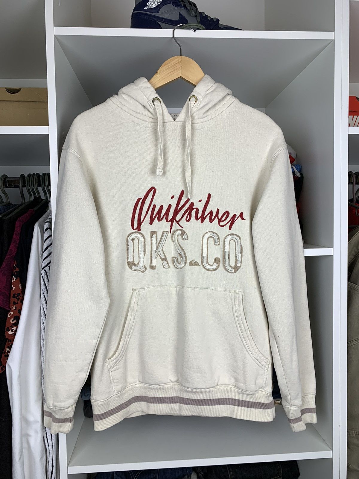Quiksilver × Vintage Vintage Quiksilver Big Logo Hoodie Size US S / EU 44-46 / 1 - 1 Thumbnail