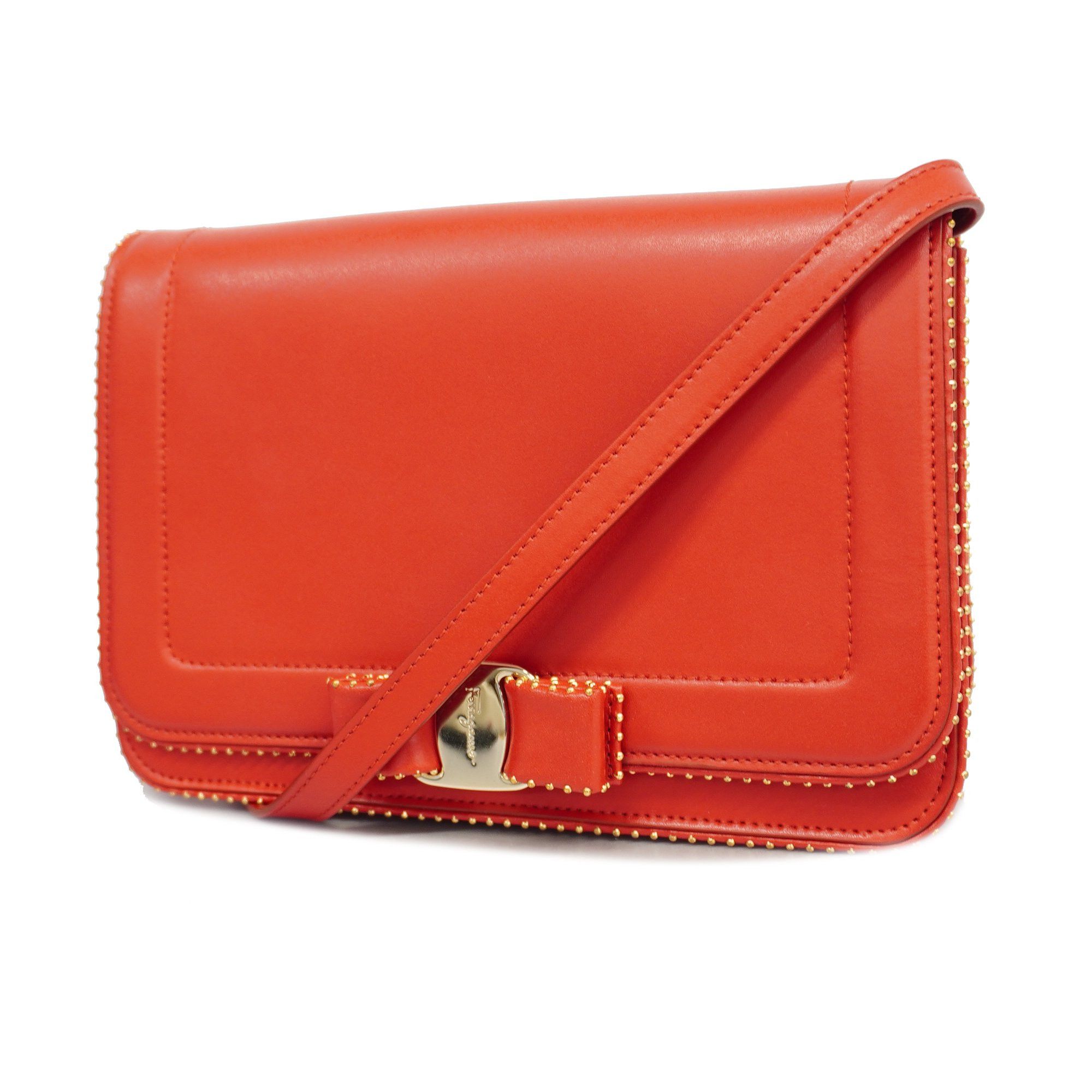 Salvatore Ferragamo Auth Salvatore Ferragamo Vara Shoulder Bag Women's