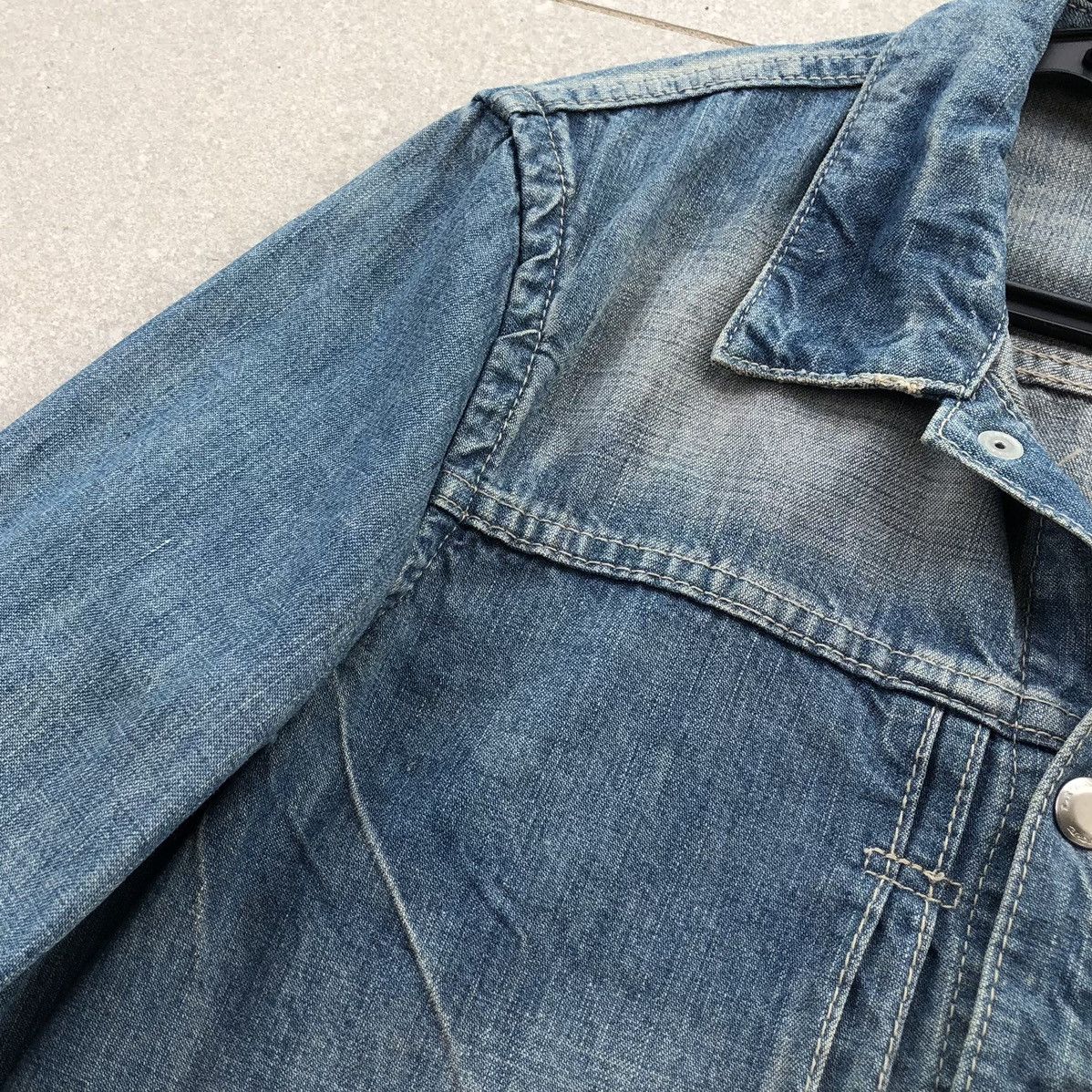 Lounge Lizard Japanese Brand Loung Lizard Type 1 Denim Jacket Jacket Size S / US 4 / IT 40 - 3 Thumbnail