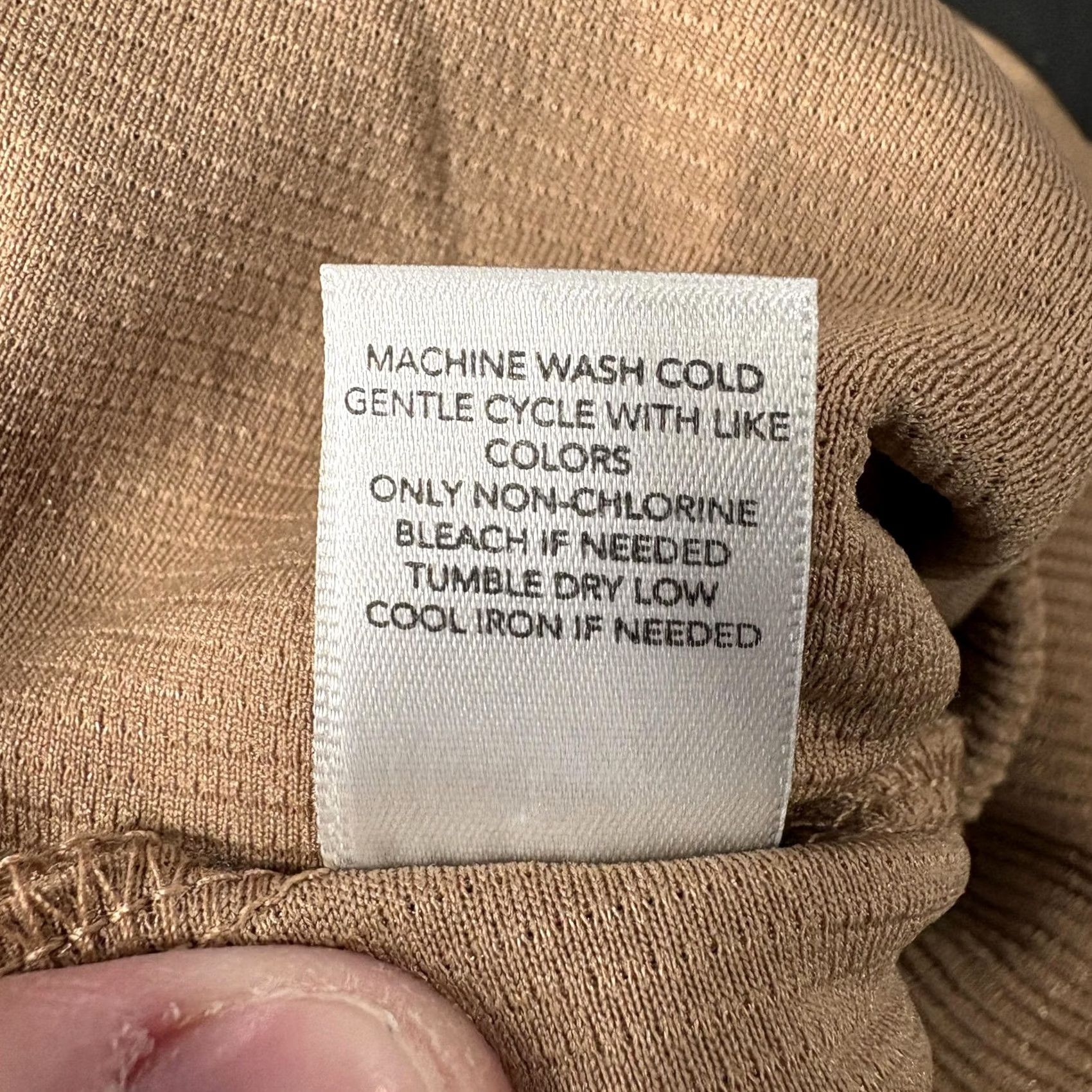 Vintage Christopher & Banks Knit Dress Pants Womens L Brown Elastic Waist Pockets Pull On Flat Front Solid 29in Inseam Stretch Casual Size 36" / US 14 / IT 50 - 6 Thumbnail