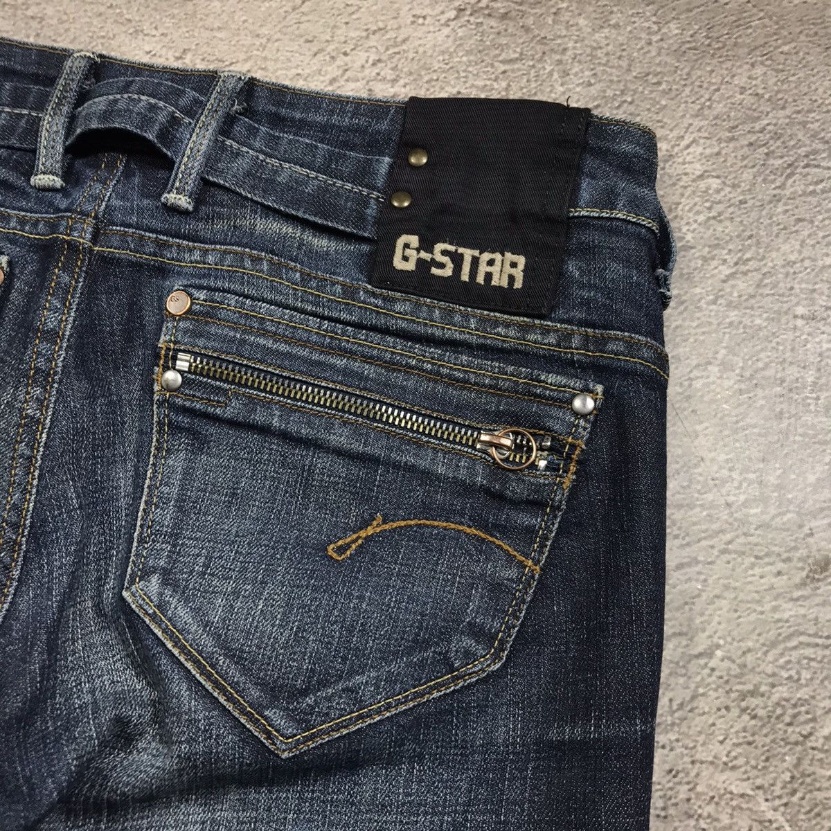 Vintage Vintage 90s G-Star Distressed Flared Jeans Grunge Low Rise 3 Size US 30 / EU 46 - 6 Thumbnail