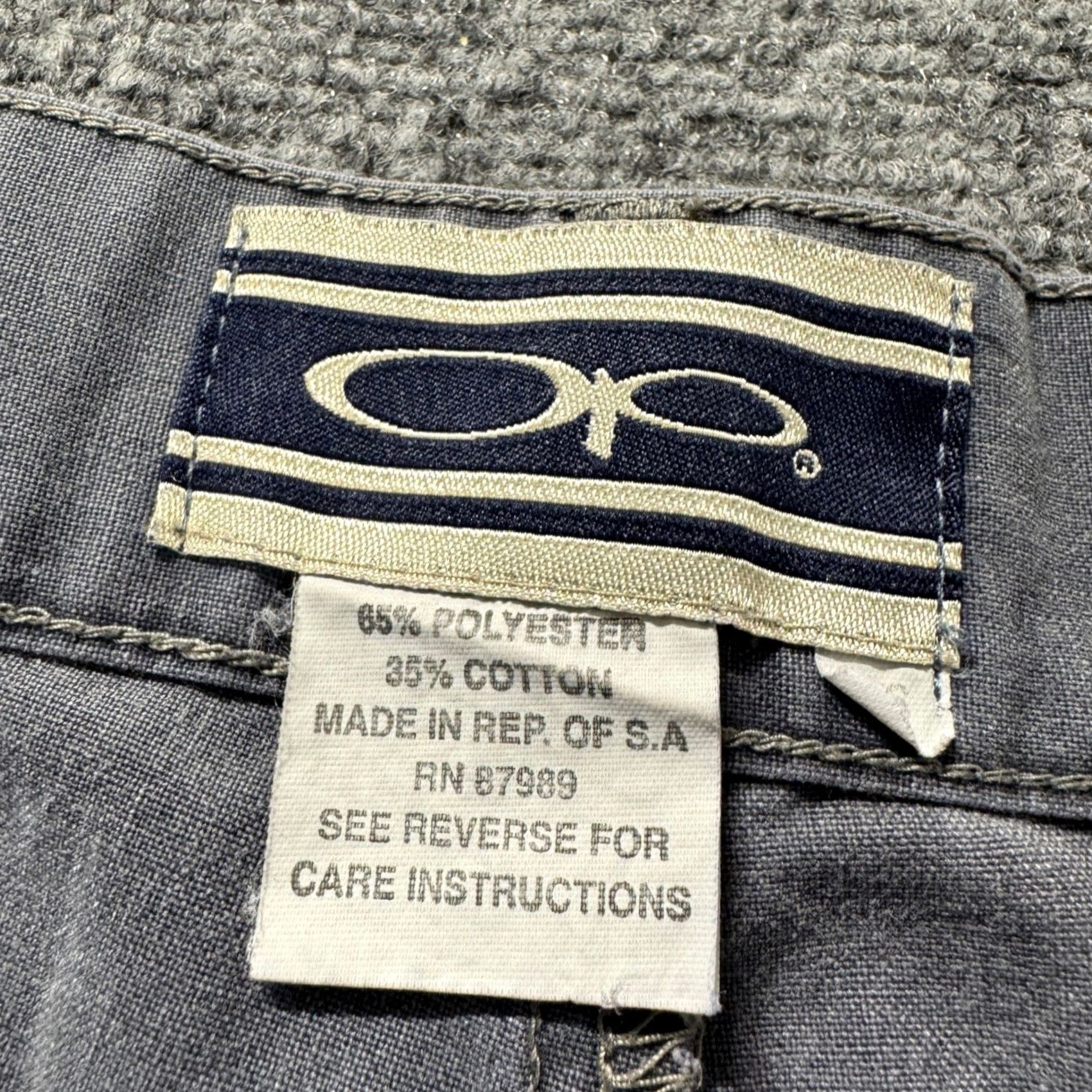 Ocean Pacific Ocean Pacific Cargo Shorts Men 36 Cotton Blend 6 Pocket Outdoor Gray Y2K Cargo Shorts Men 36 Gray Size US 36 / EU 52 - 2 Thumbnail