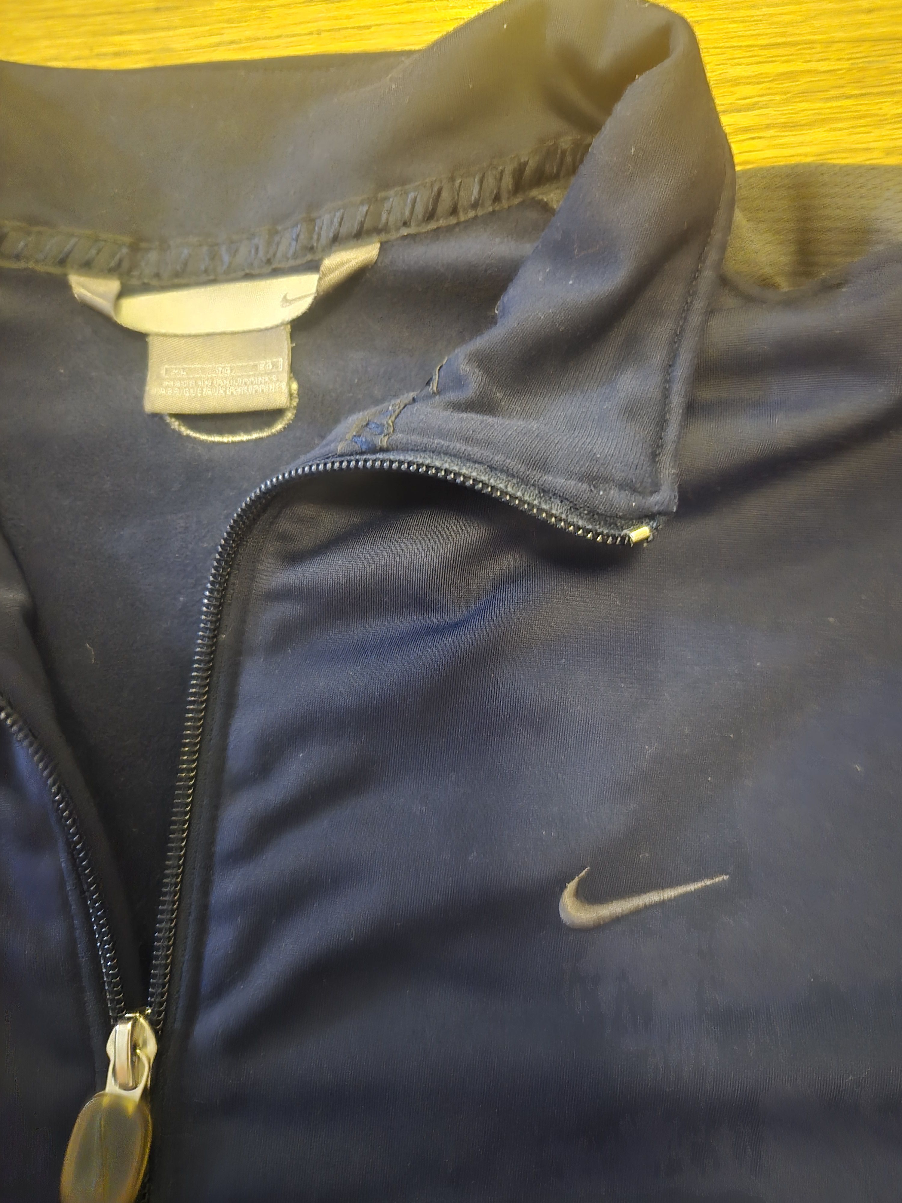 Nike Vintage Nike Track Jacket Mens XL Navy Blue Y2K Silver Tag Size US XL / EU 56 / 4 - 3 Thumbnail