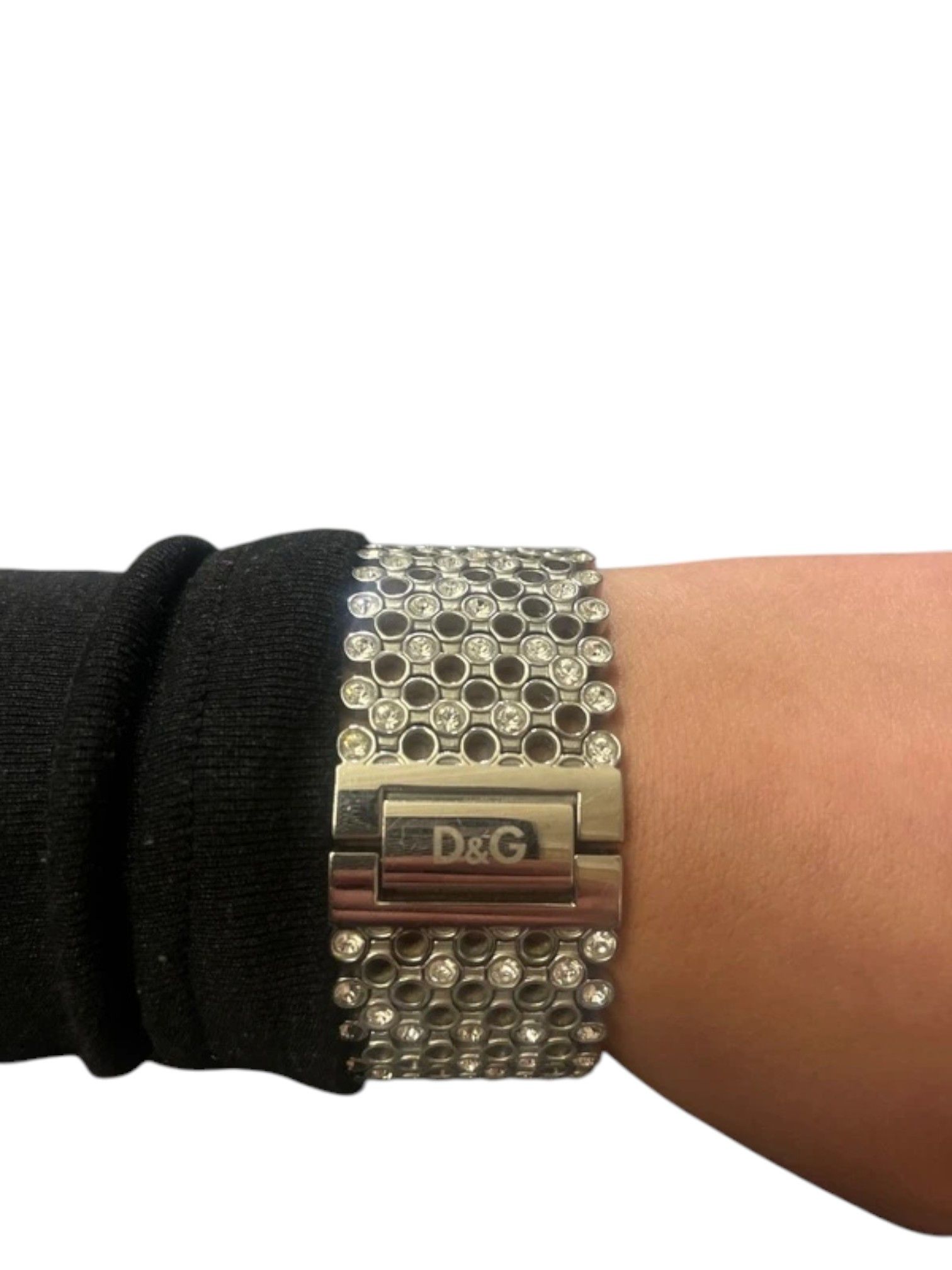 Dolce & Gabbana D&G Crystal Mesh Stainless Steel Watch Bracelet, Early 2000s Size ONE SIZE - 4 Thumbnail