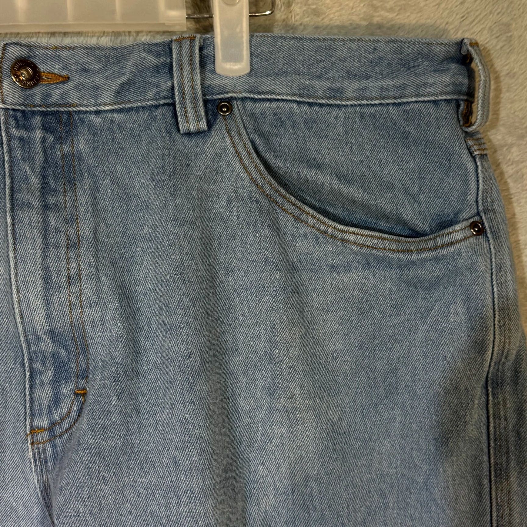CO Duluth Trading Company Men’s Jeans 42 x 30 Blue Denim Mid Rise Straight Leg Jeans Mens Regular BlueDenim 42x30 Size US 42 / EU 58 - 4 Thumbnail