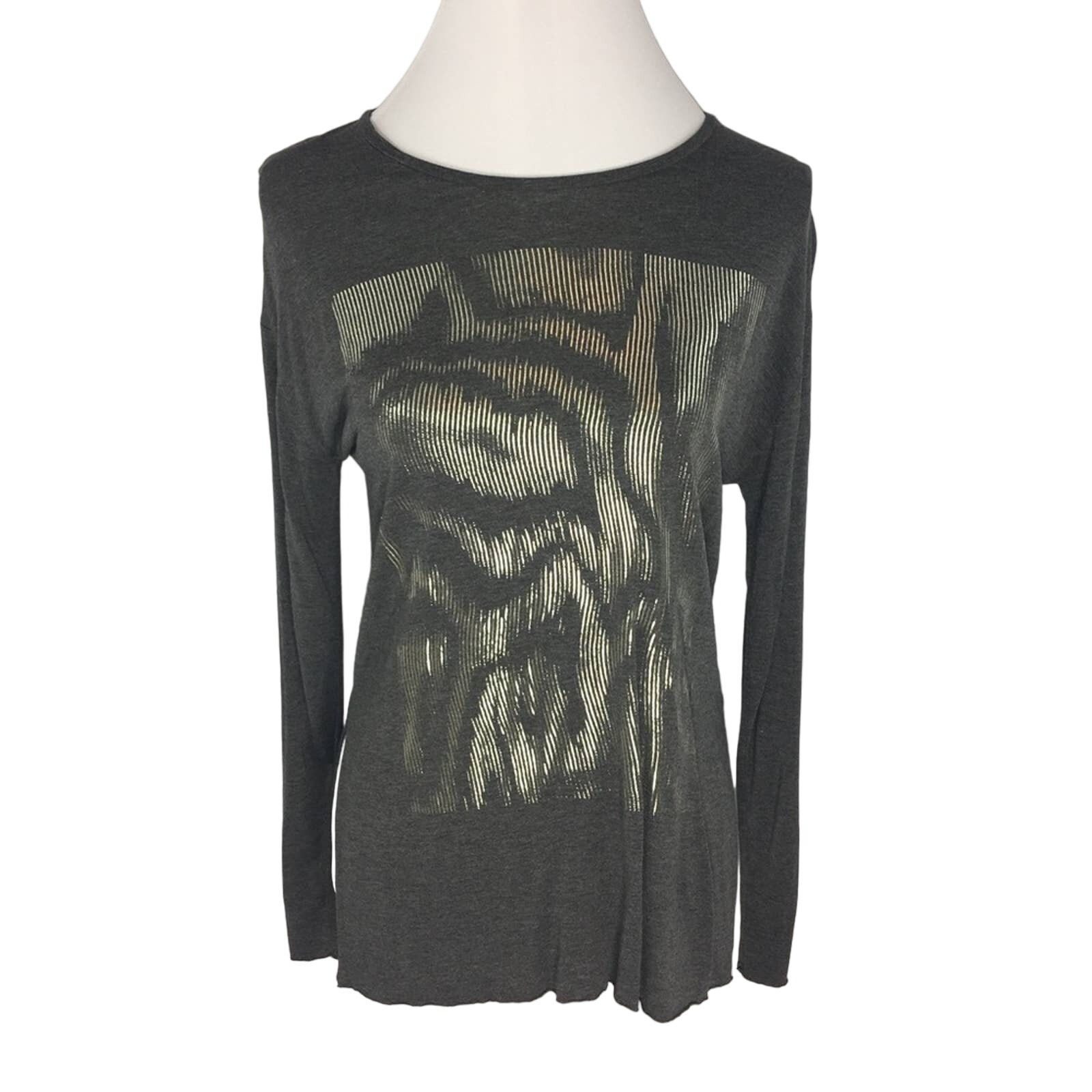Zara Zara W&B Women's Tee Long Sleeve Graphic Size Small Size S / US 4 / IT 40 - 5 Thumbnail